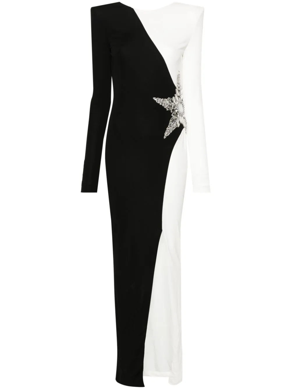 BALMAIN JERSEY LONG DRESS - BEYMEN