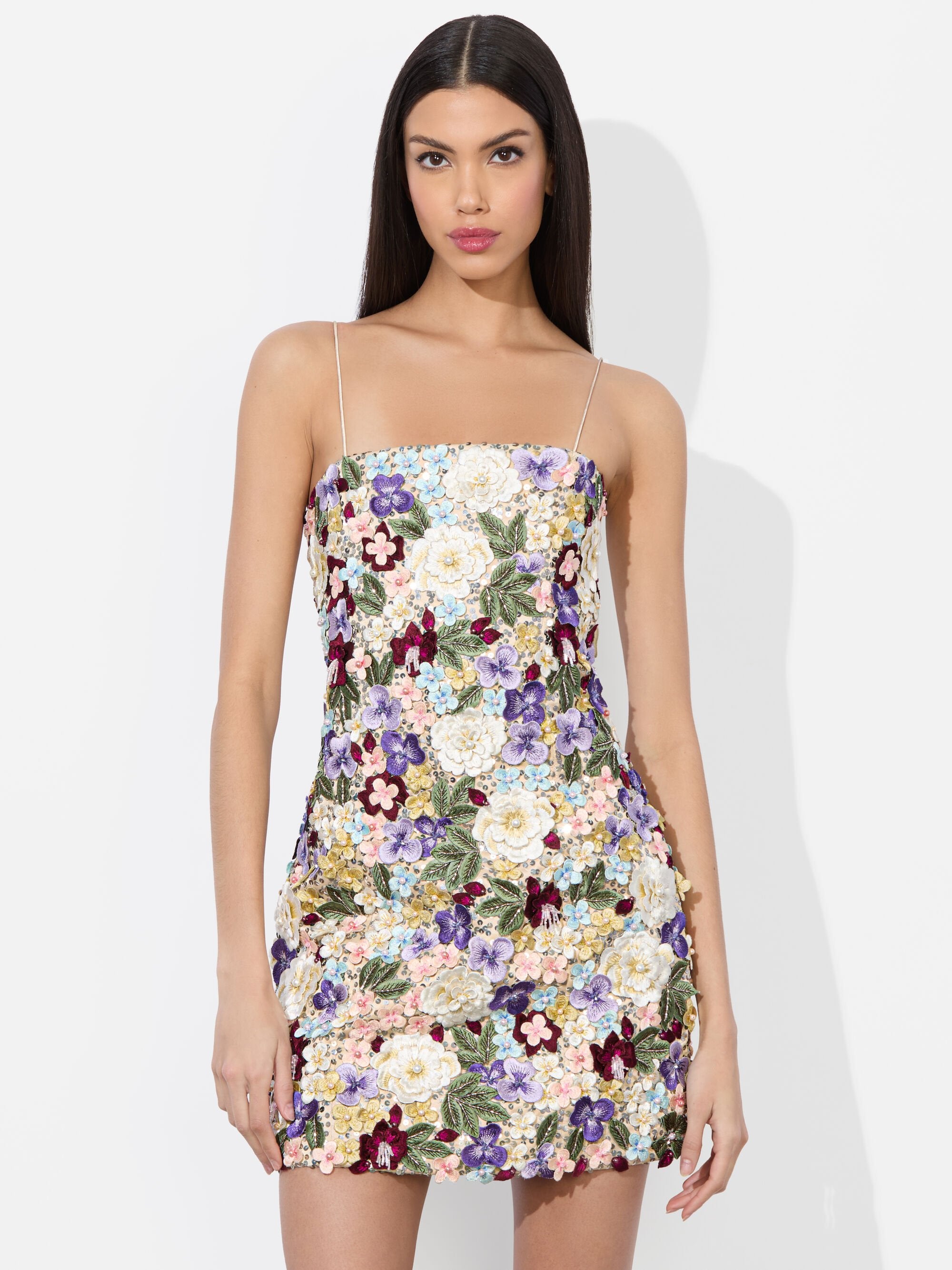 ALICE + OLIVIA STRAP MINI GOWN - BEYMEN