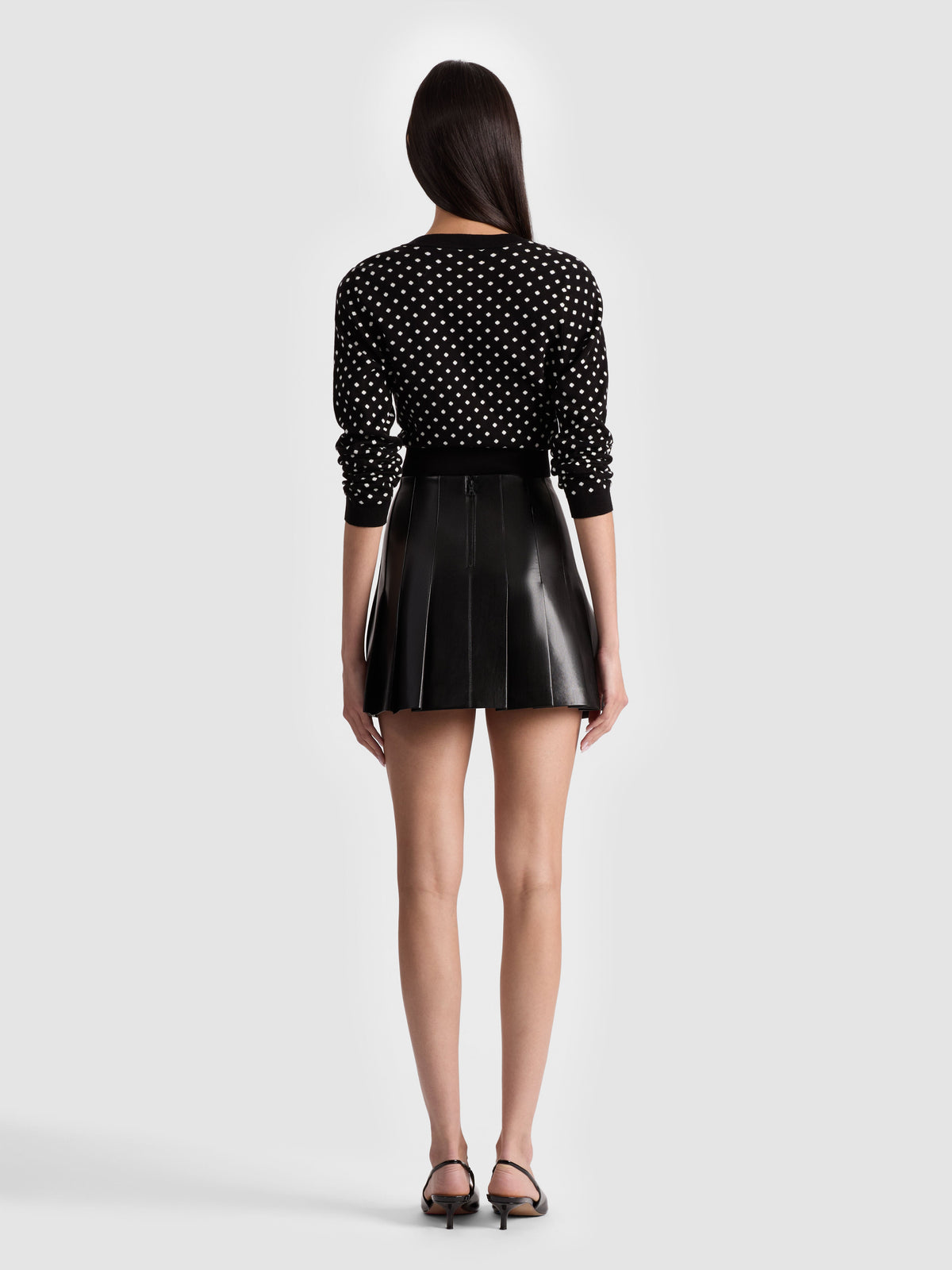 ALICE + OLIVIA STCH PLT SKIRT - BEYMEN