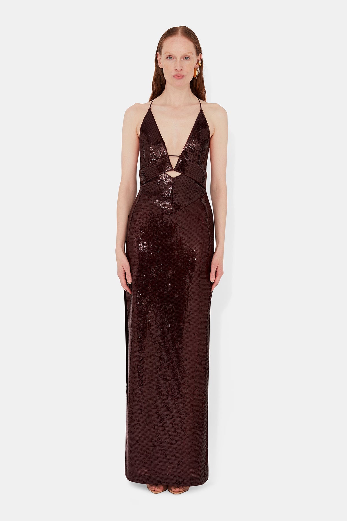 GALVAN LONDON SEQUIN PRISM DRESS - BEYMEN