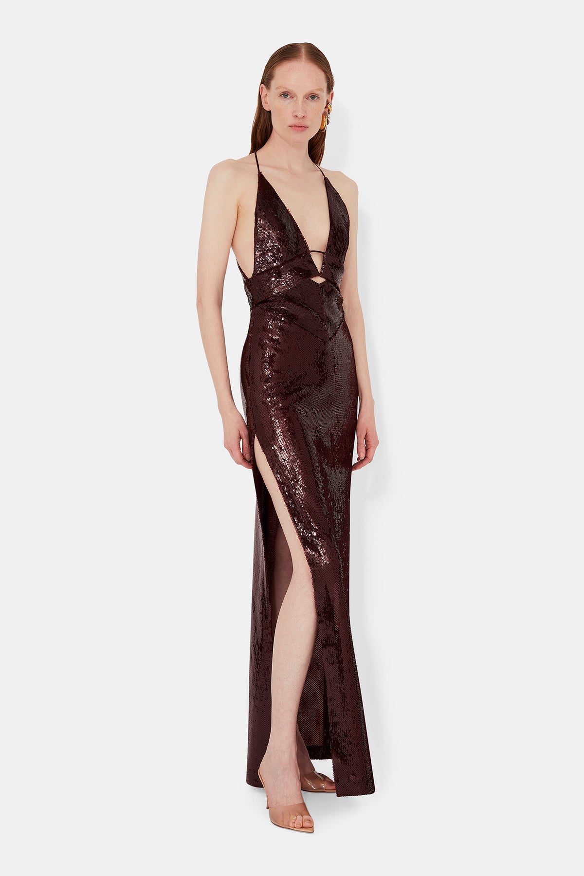 GALVAN LONDON SEQUIN PRISM DRESS