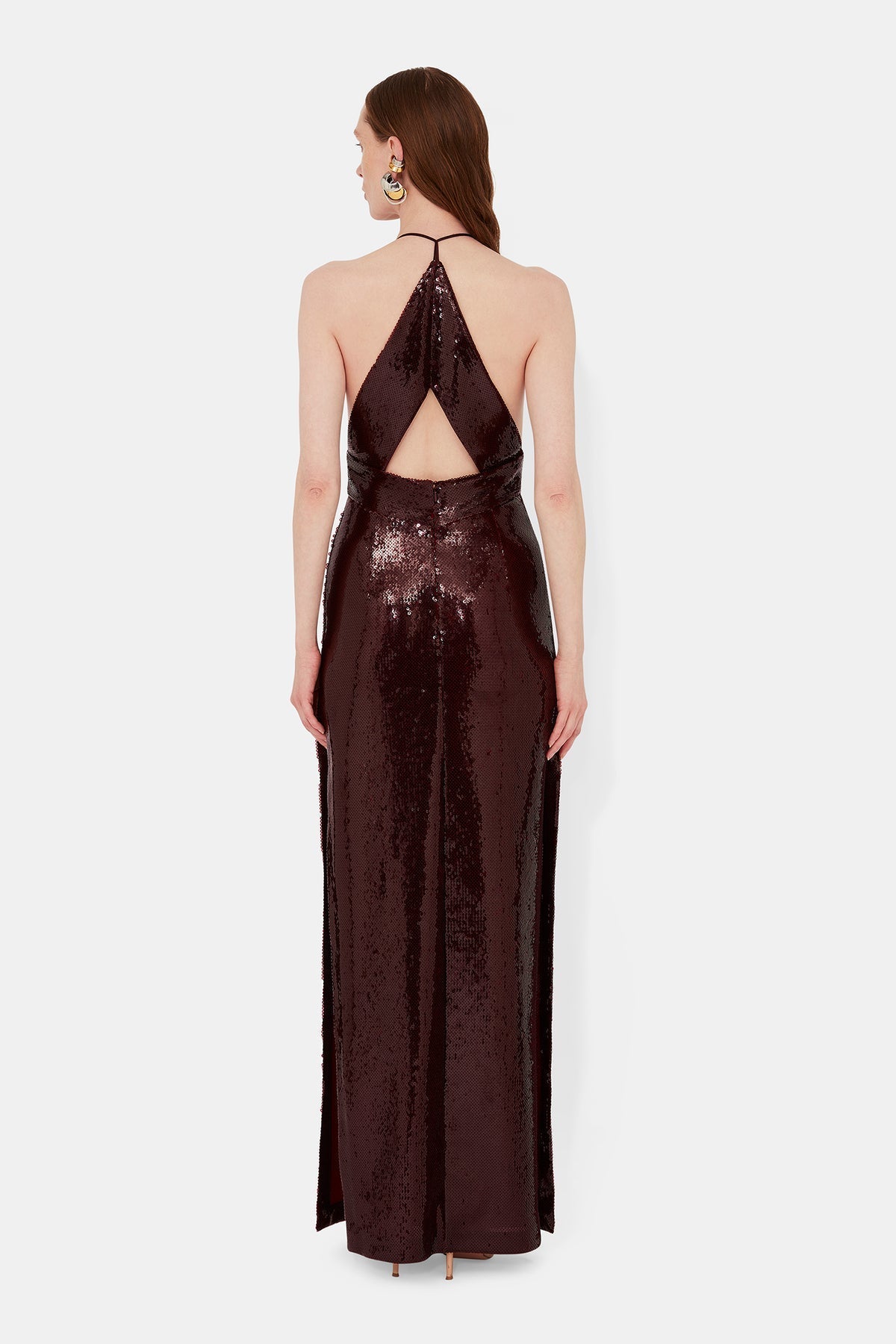 GALVAN LONDON SEQUIN PRISM DRESS