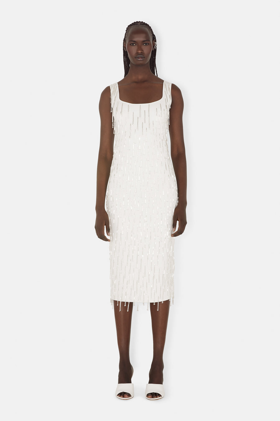 GALVAN LONDON WHITE DEPOIS MINI DRESS - BEYMEN