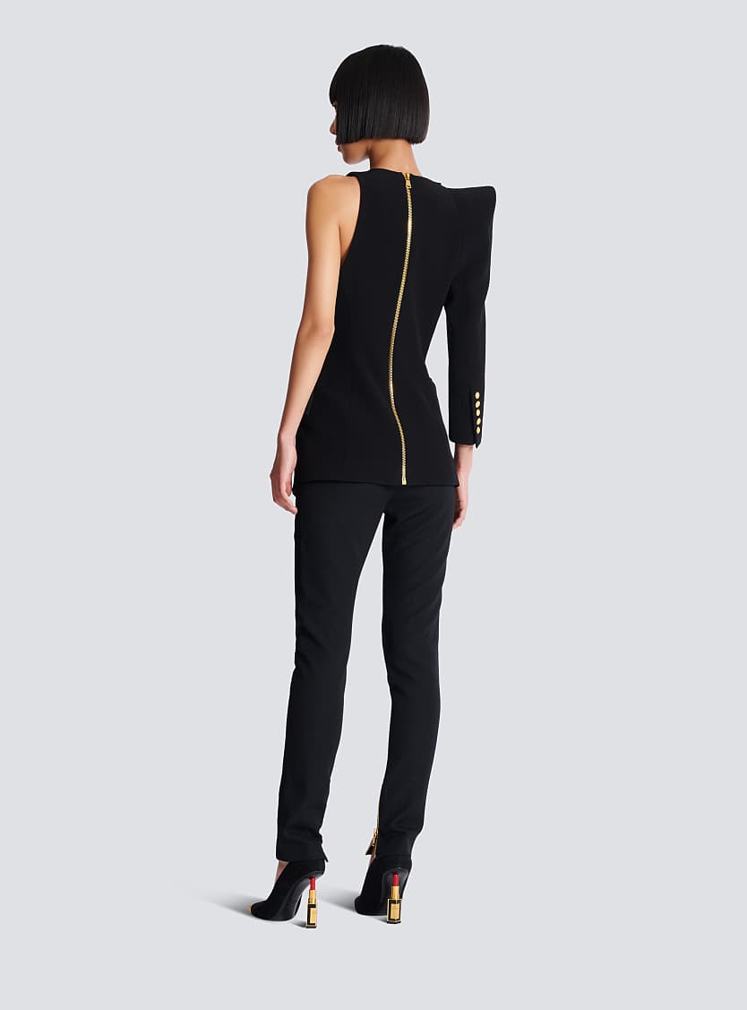 BALMAIN ONE SHOULDER TOP