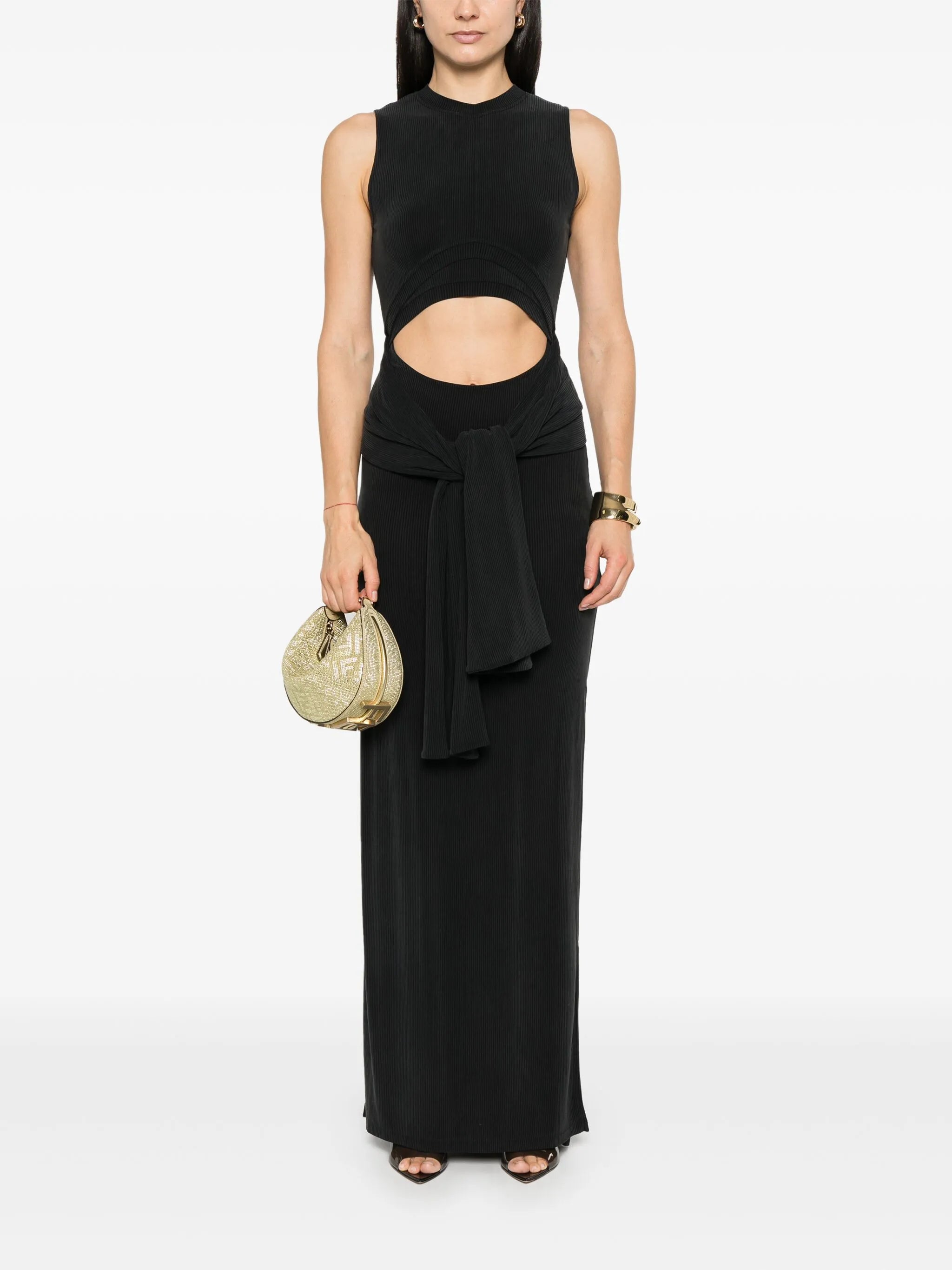 BALMAIN OUT SPLIT LONG DRESS - BEYMEN