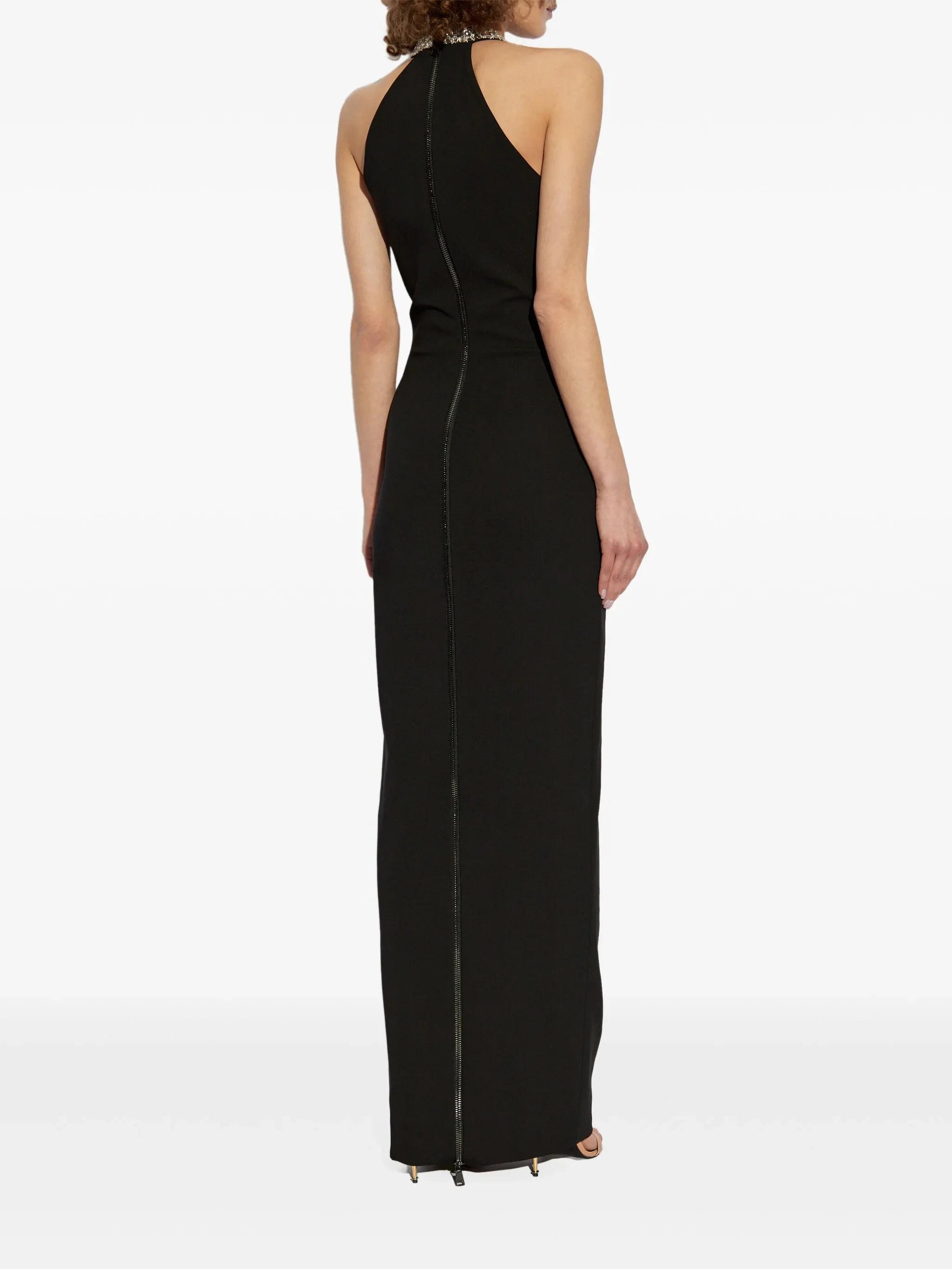 BALMAIN EMBROIDERED LONG DRESS - BEYMEN