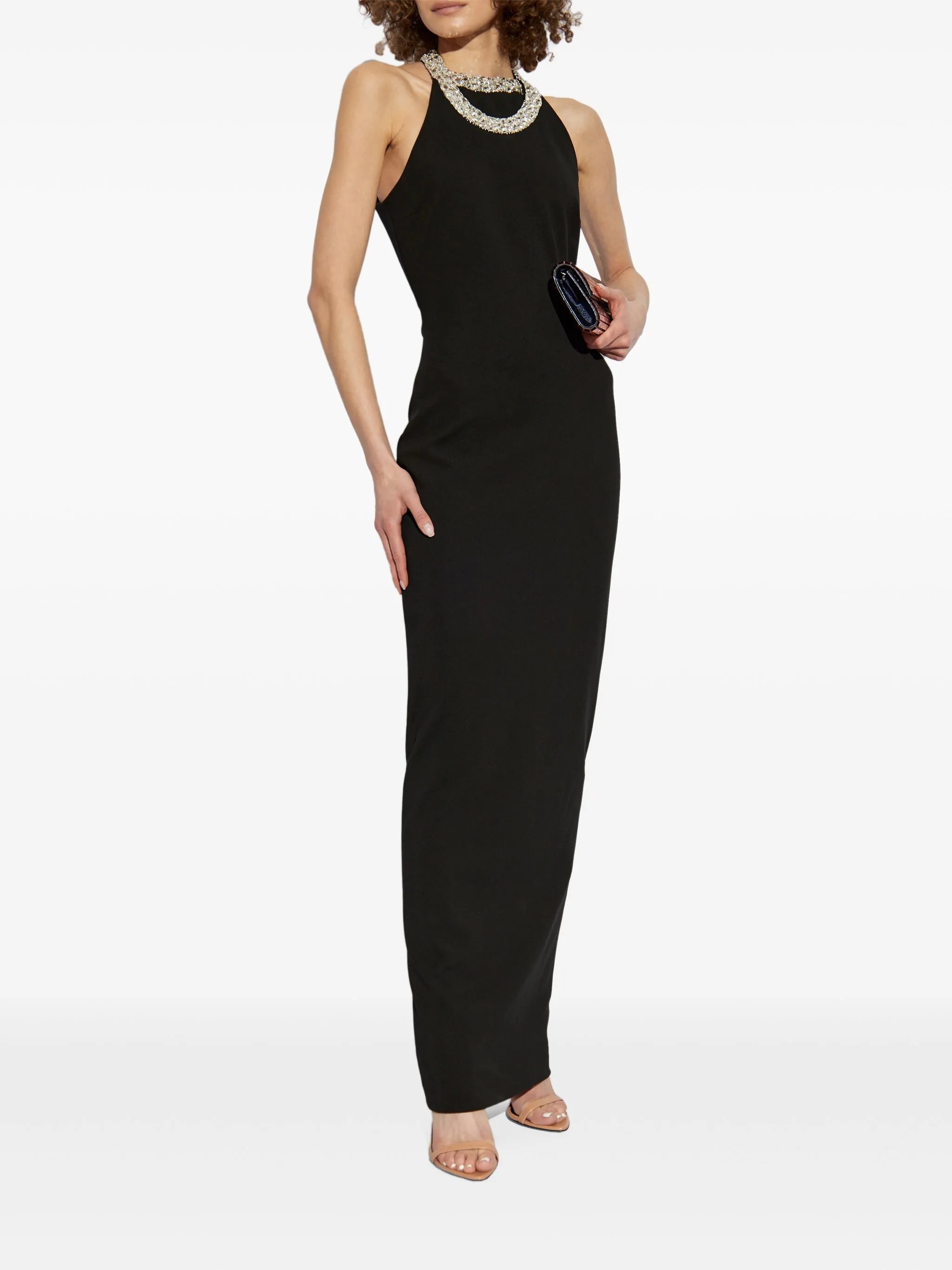BALMAIN EMBROIDERED LONG DRESS - BEYMEN