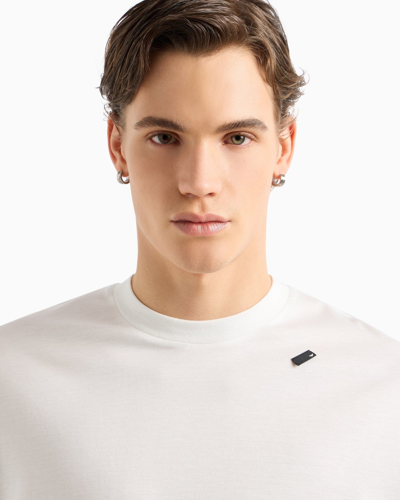 EMPORIO ARMANI OVERSIZED T-SHIRT WITH MICRO TAG - BEYMEN