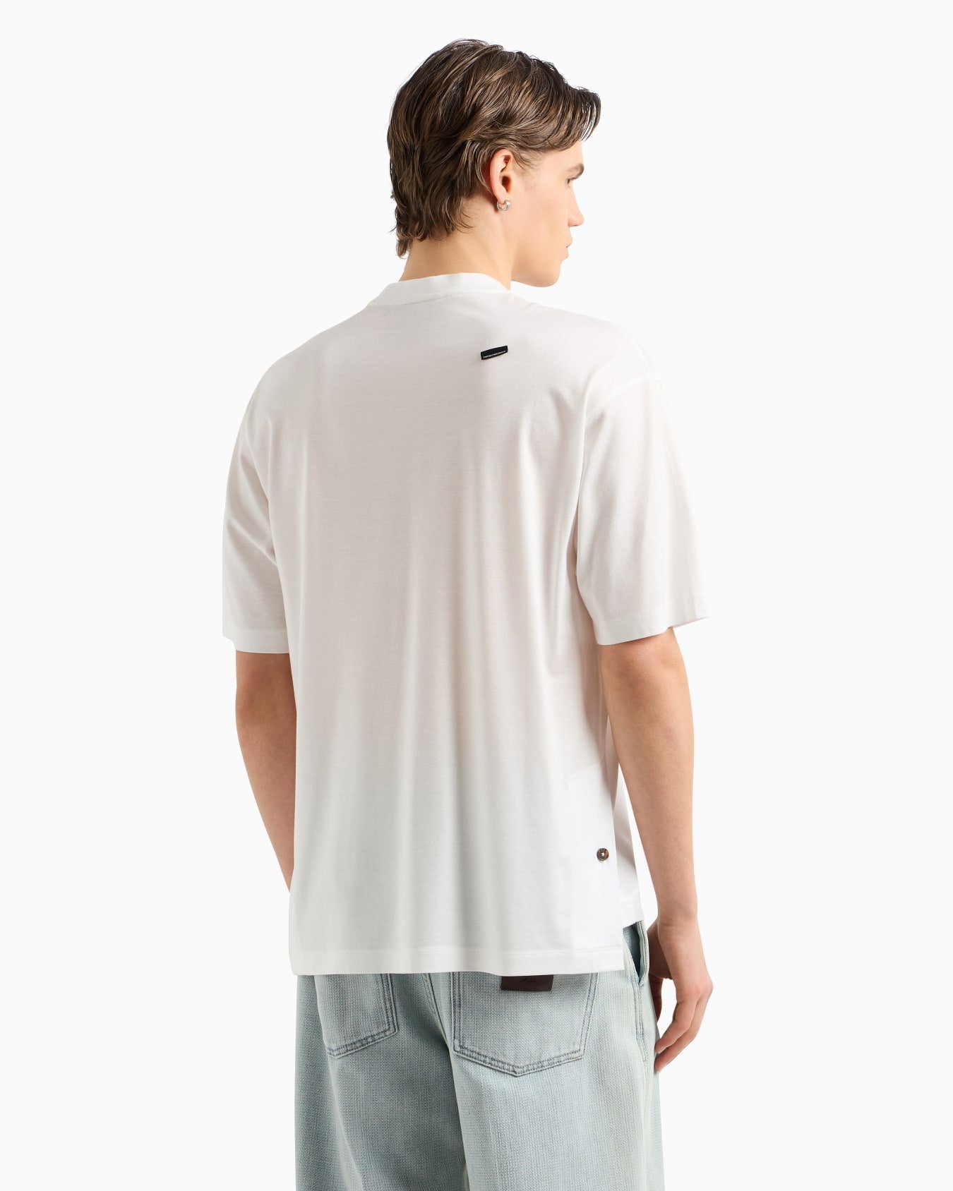 EMPORIO ARMANI OVERSIZED T-SHIRT WITH MICRO TAG - BEYMEN