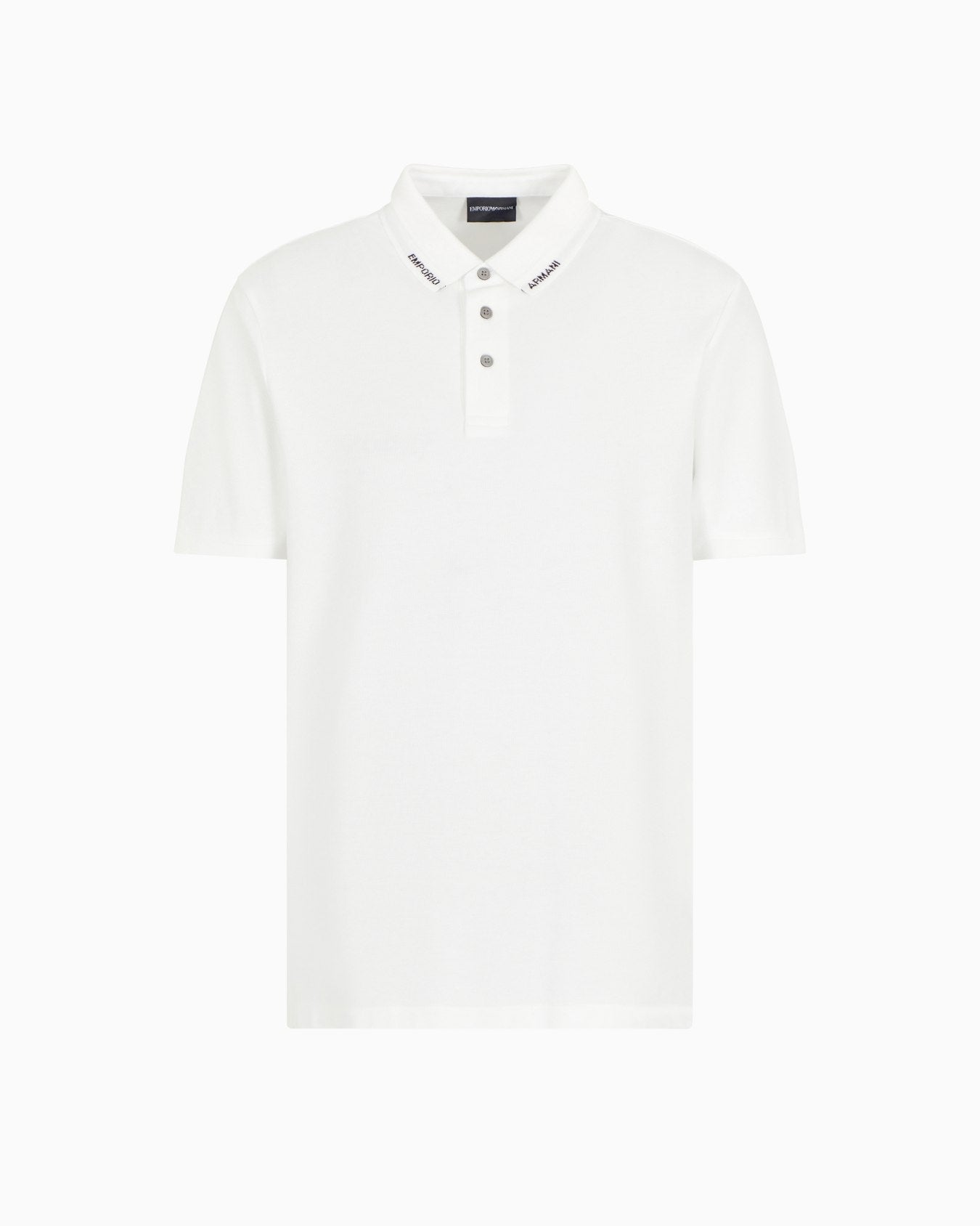 EMPORIO ARMANI POLO SHIRT WITH LOGO COLLAR - BEYMEN