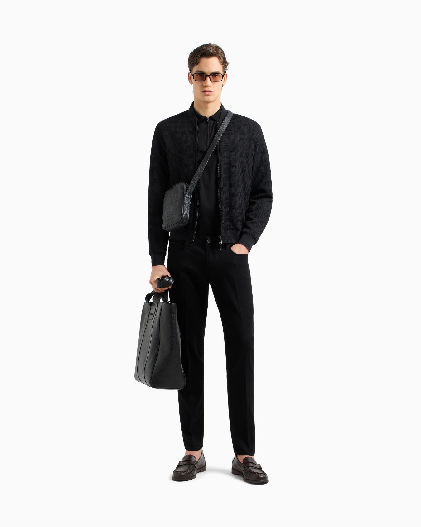 EMPORIO ARMANI POLO SHIRT WITH ZIP - BEYMEN