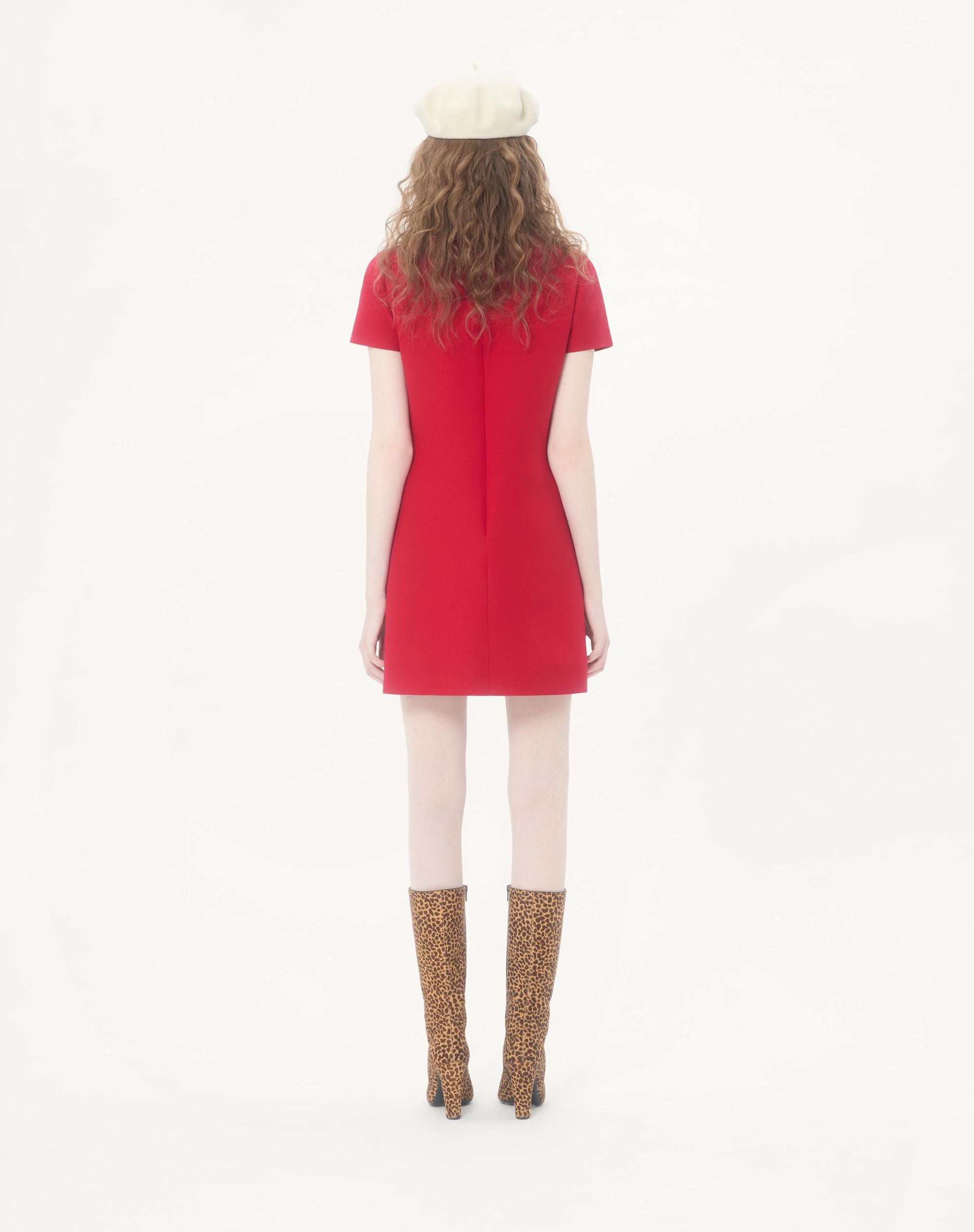 VALENTINO GARAVANI EMBROIDERED MINI DRESS - BEYMEN