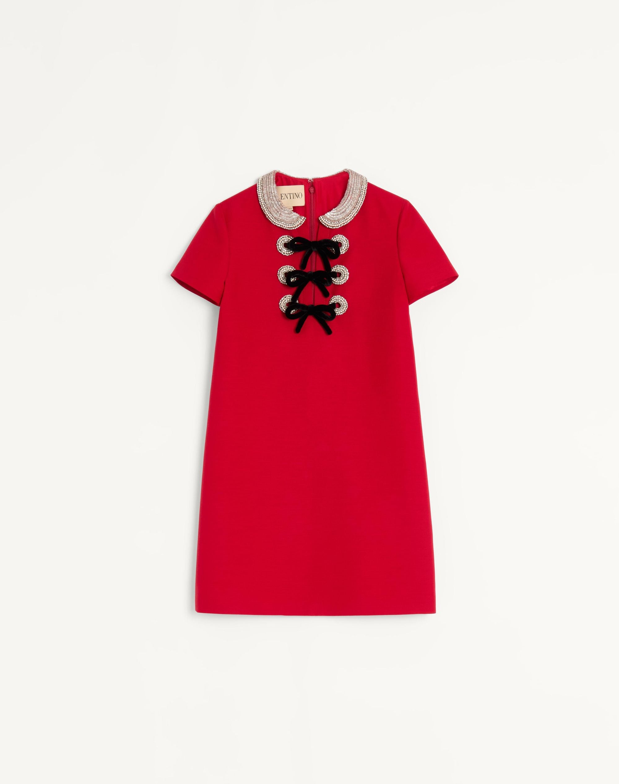 VALENTINO GARAVANI EMBROIDERED MINI DRESS - BEYMEN