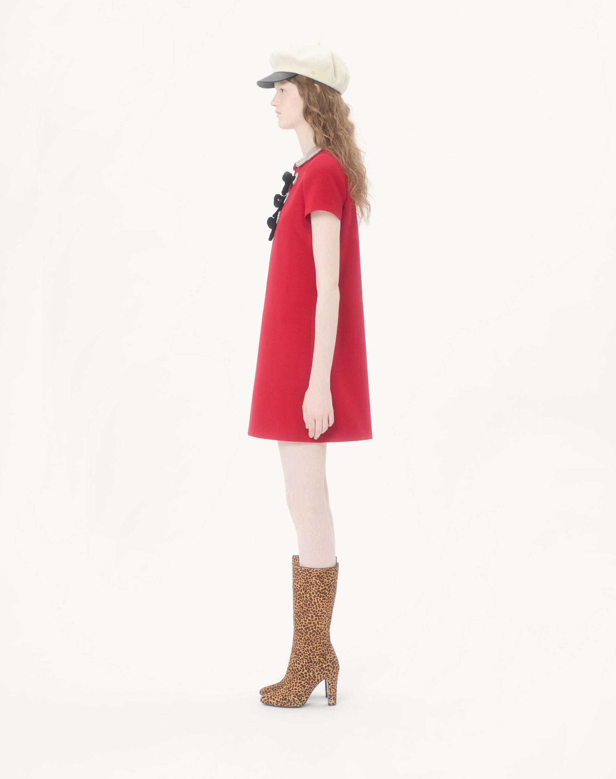 VALENTINO GARAVANI EMBROIDERED MINI DRESS - BEYMEN