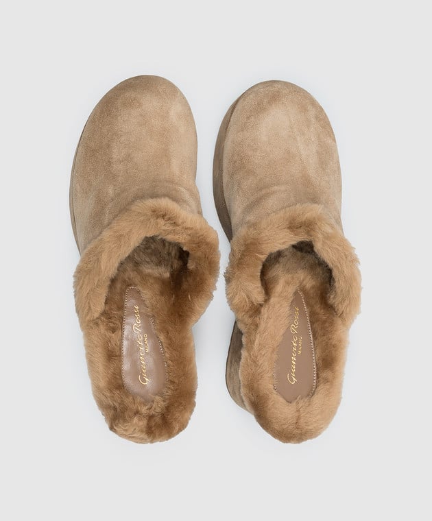 Gianvito Rossi Fur Clogs