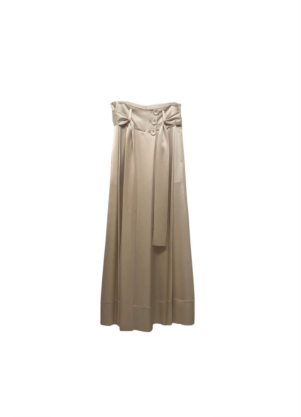 GAZE DE LIN HIGH-WAISTED WIDE SATIN PANTS - BEYMEN