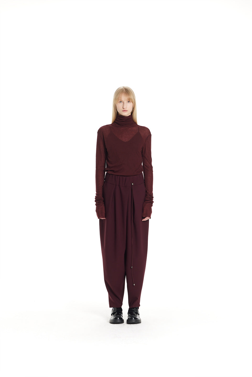 GAZE DE LIN LESS-LINE VOLUME PANTS - BEYMEN