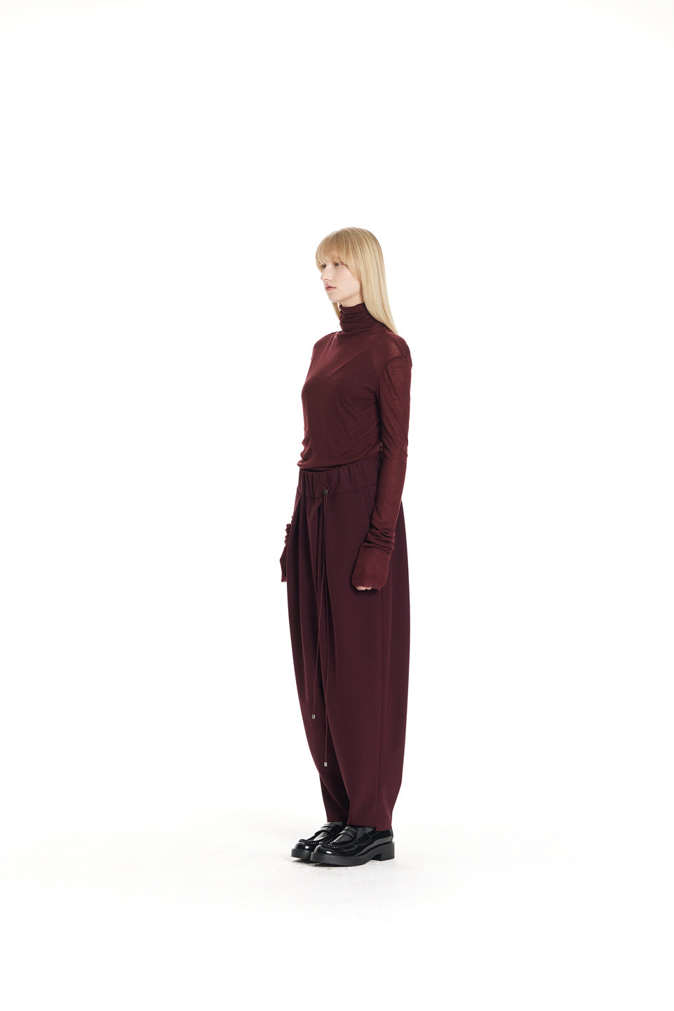 GAZE DE LIN LESS-LINE VOLUME PANTS - BEYMEN