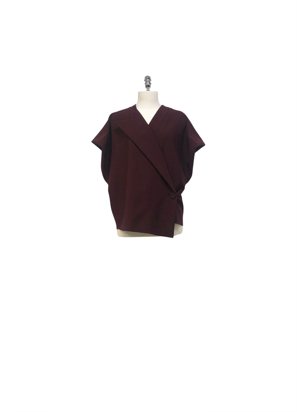 GAZE DE LIN LESS-LINE ONE COLLAR VEST - BEYMEN