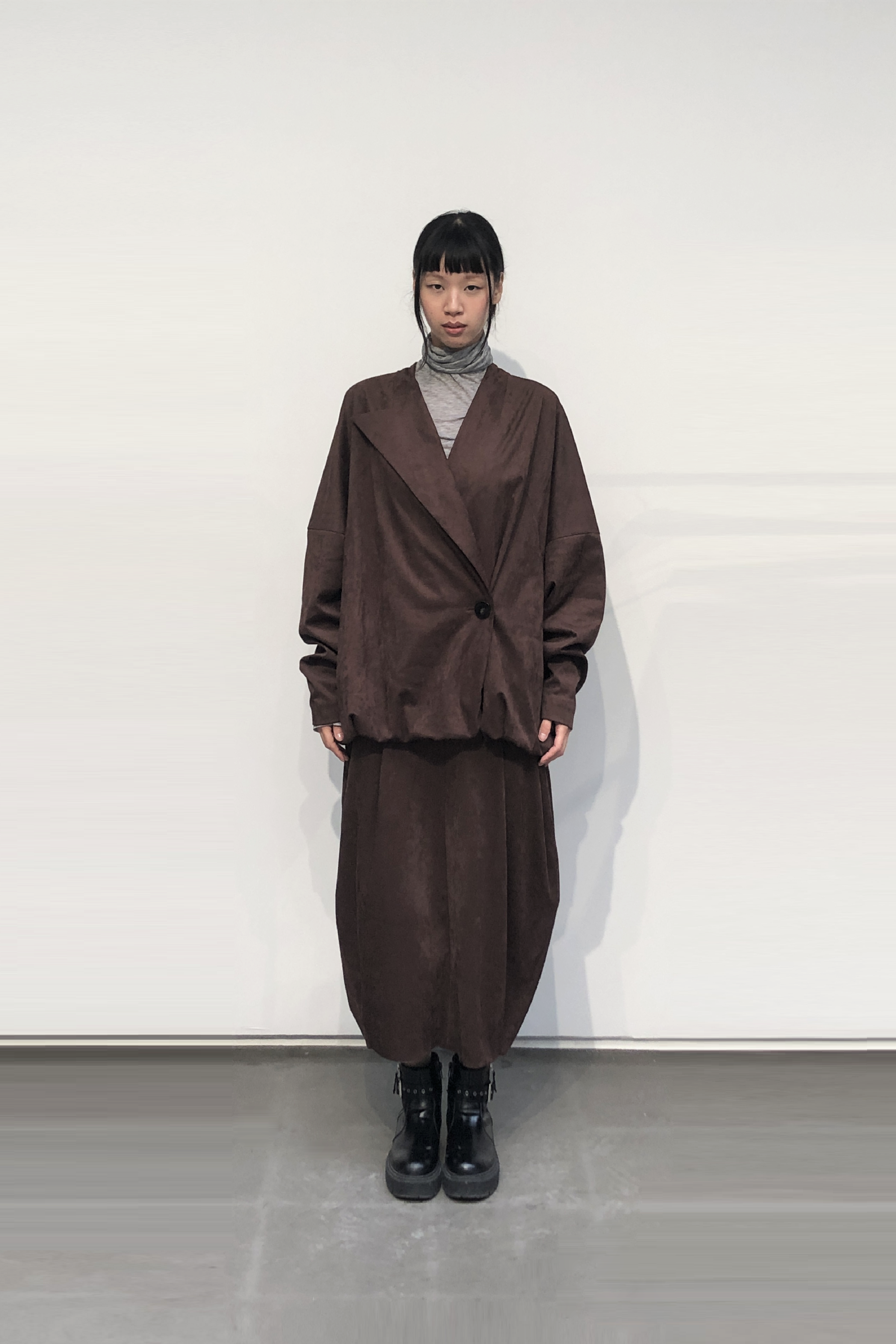 GAZE DE LIN VOLUME HEM JACKET