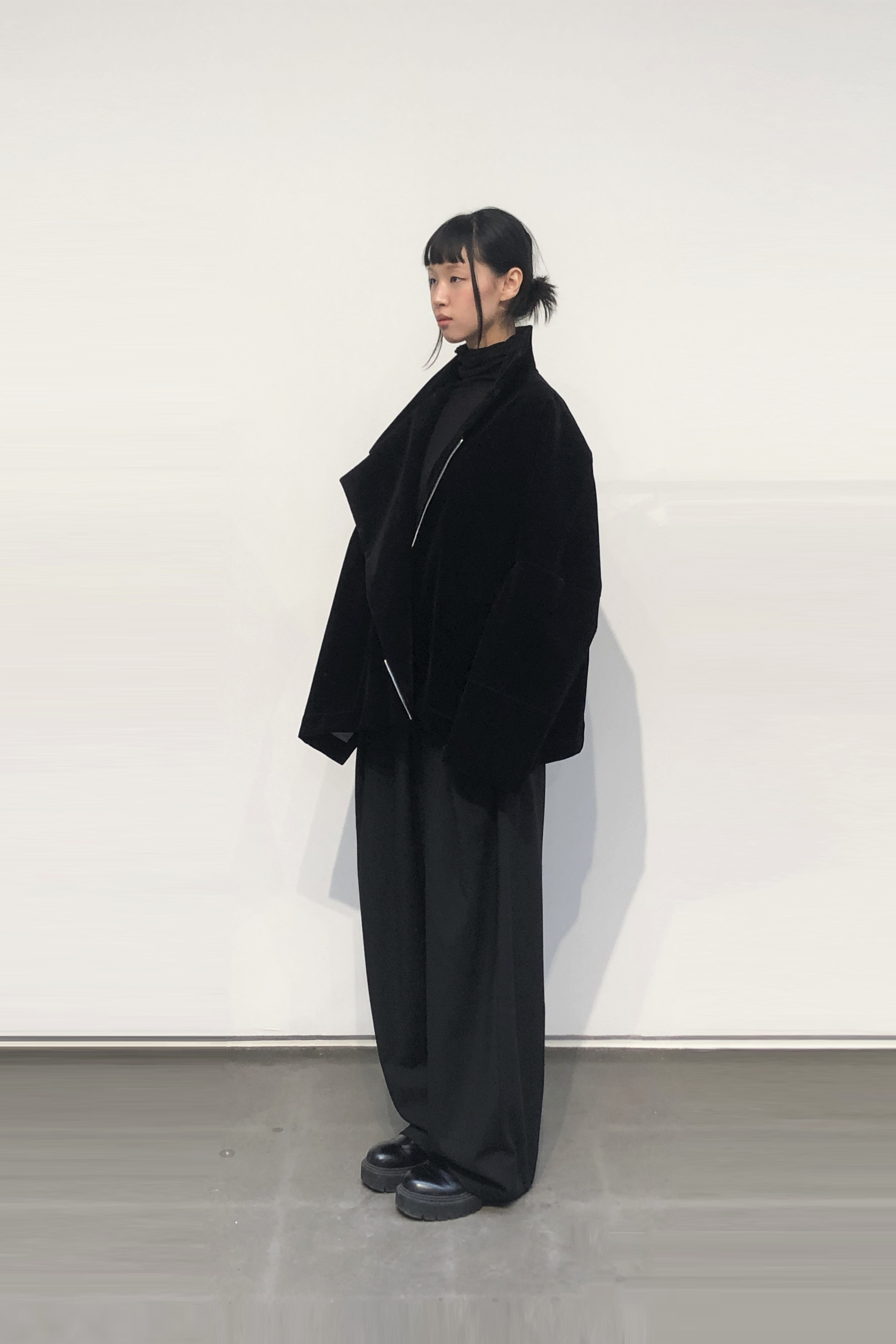 GAZE DE LIN ZIP-UP JACKET