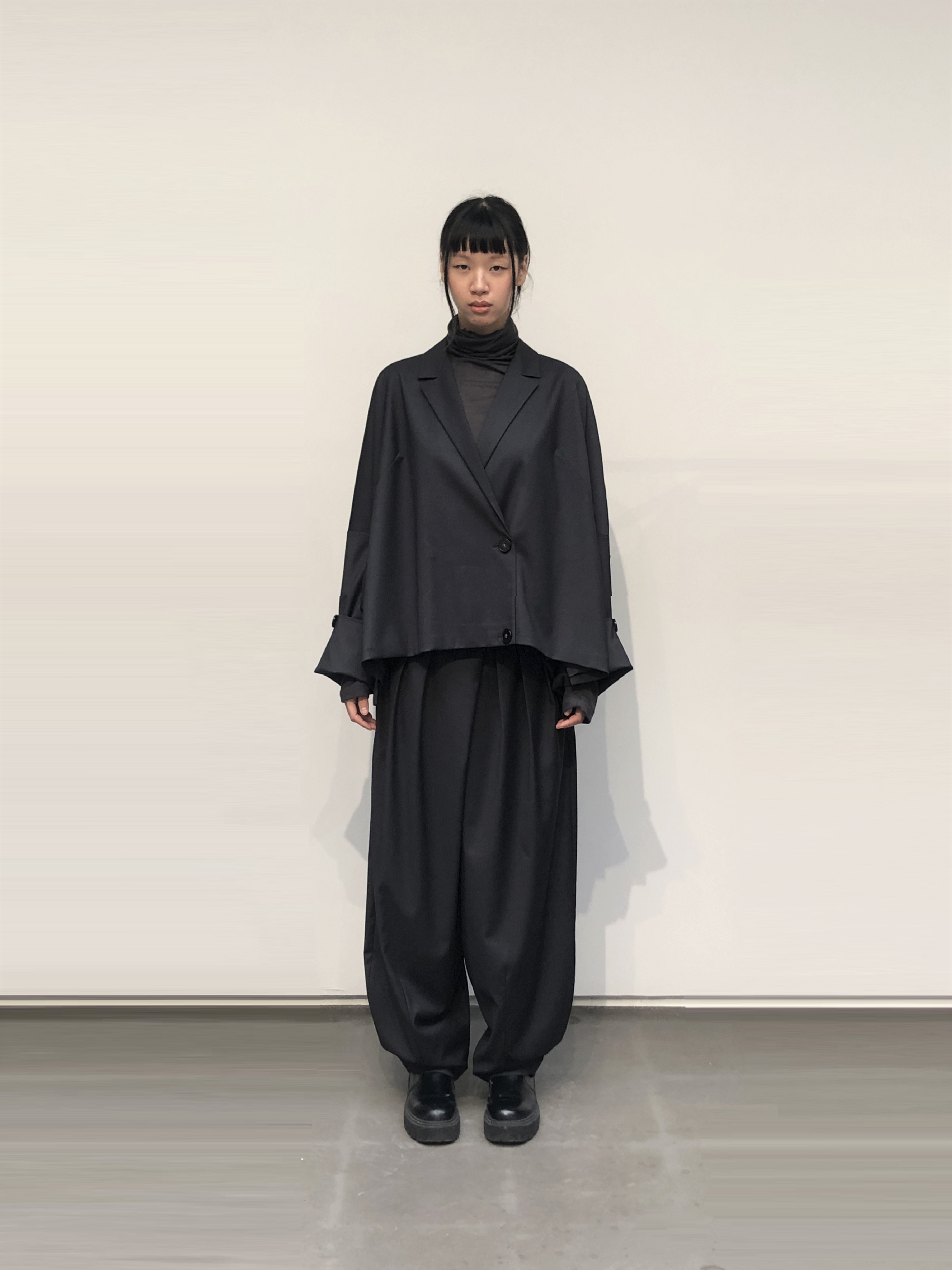 GAZE DE LIN CROPPED WIDE TR JACKET