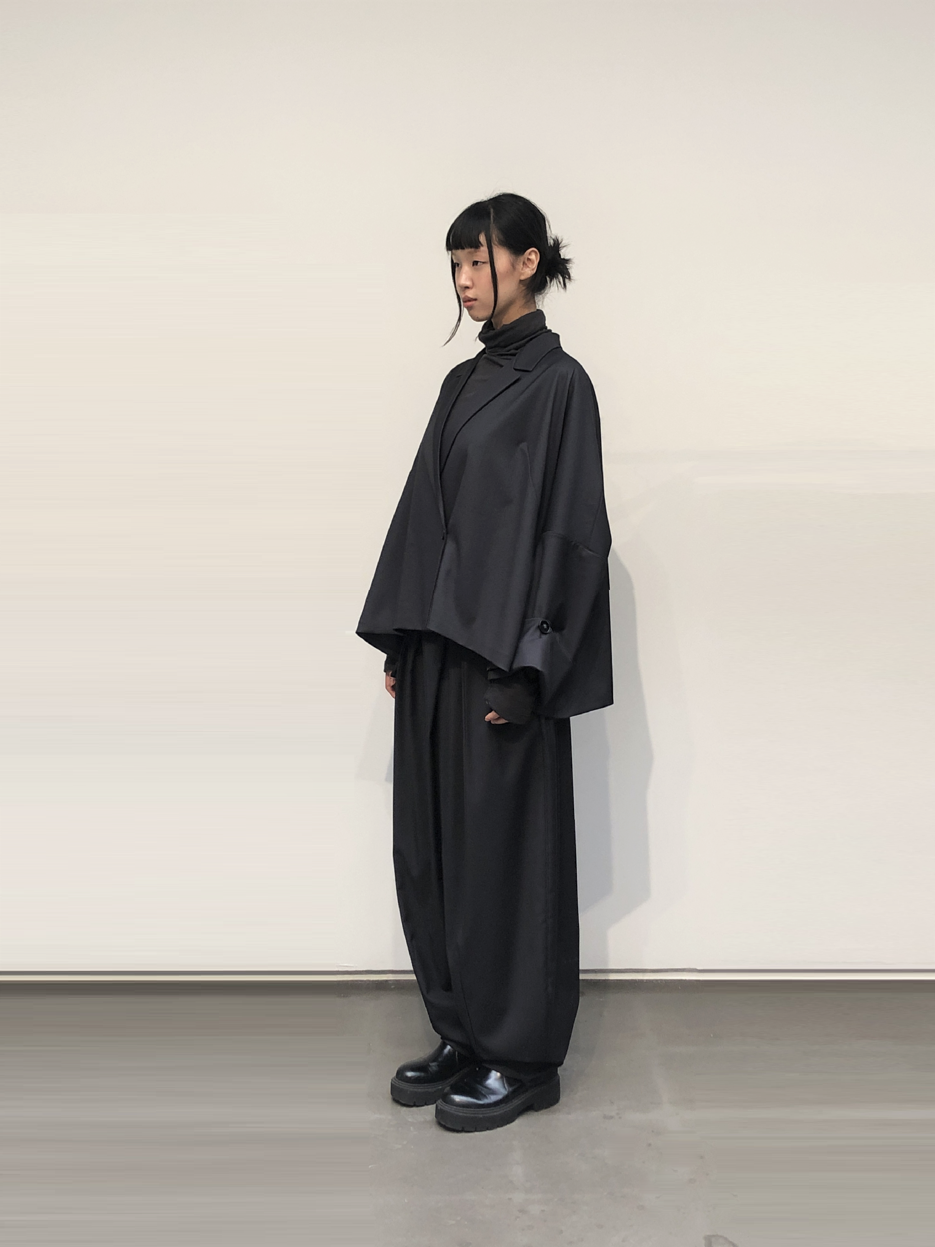 GAZE DE LIN CROPPED WIDE TR JACKET