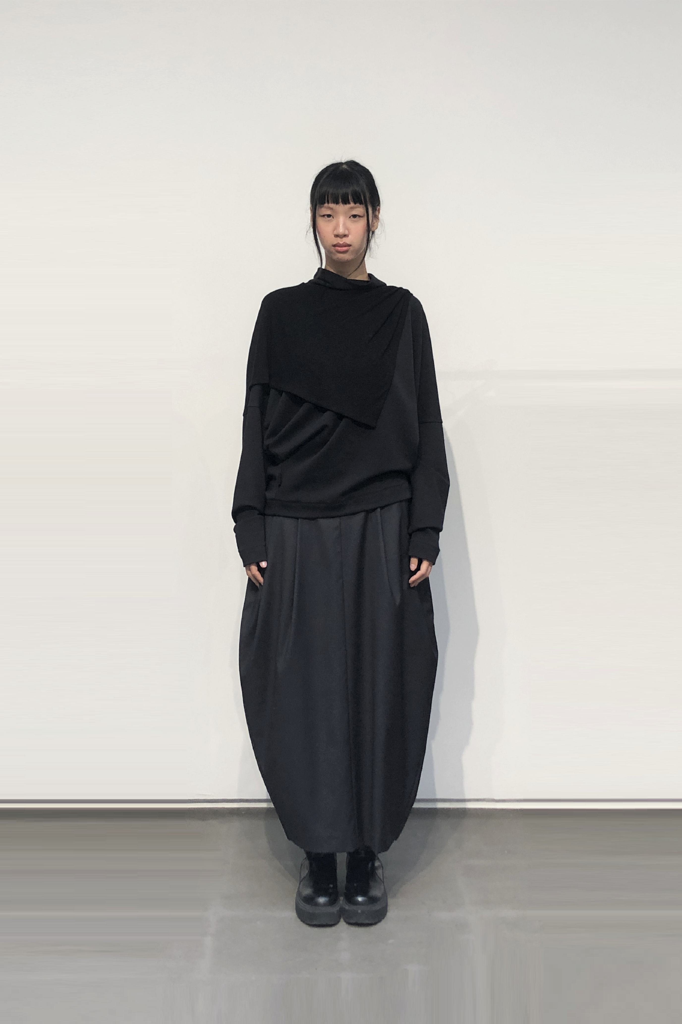 GAZE DE LIN BATWING JERSEY TOP