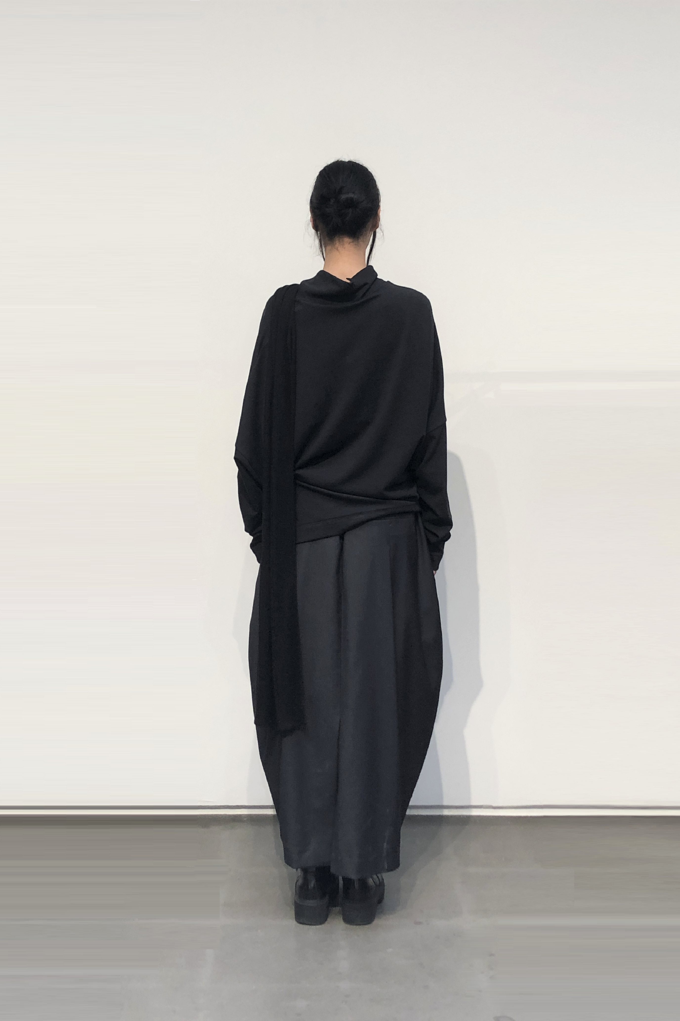 GAZE DE LIN BATWING JERSEY TOP