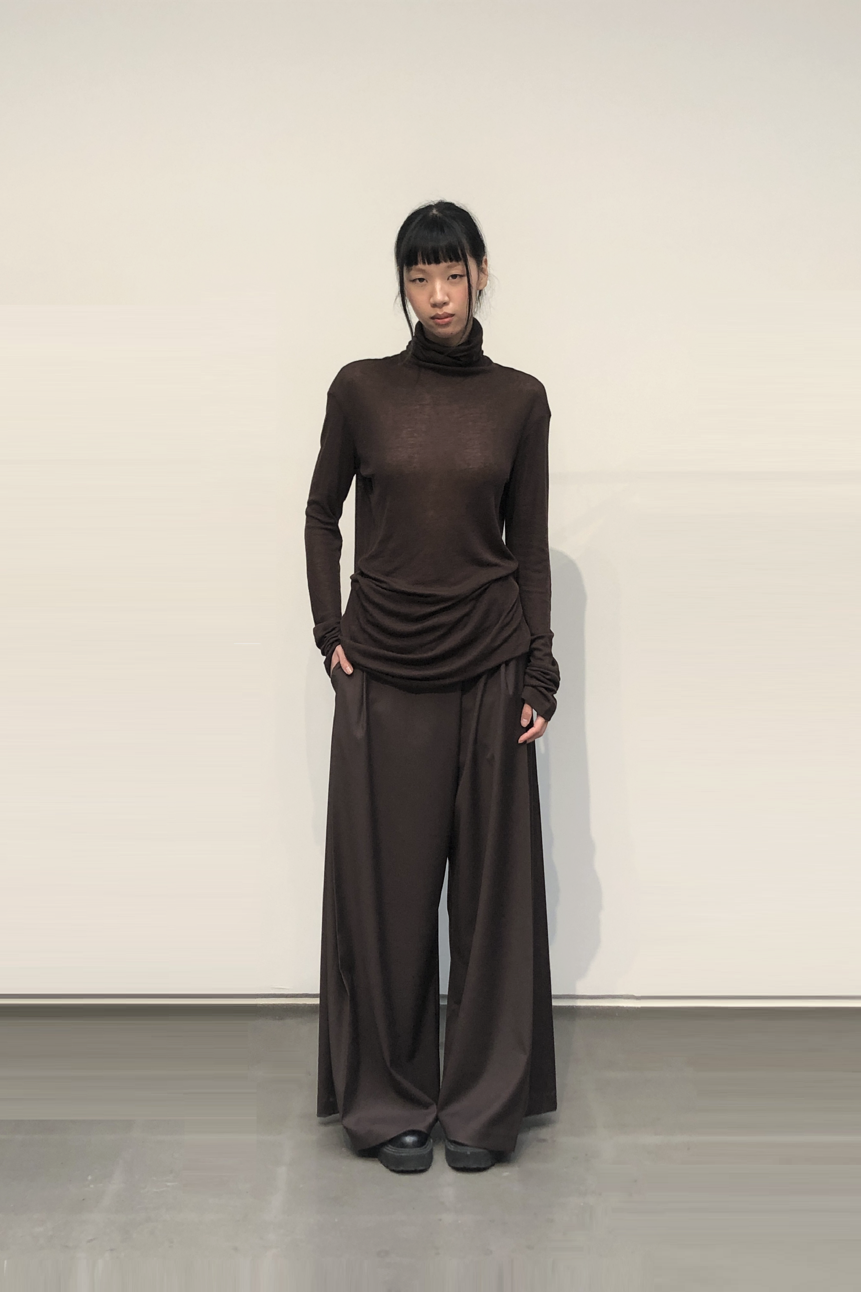 GAZE DE LIN WIDE STRAIGHT TR PANTS