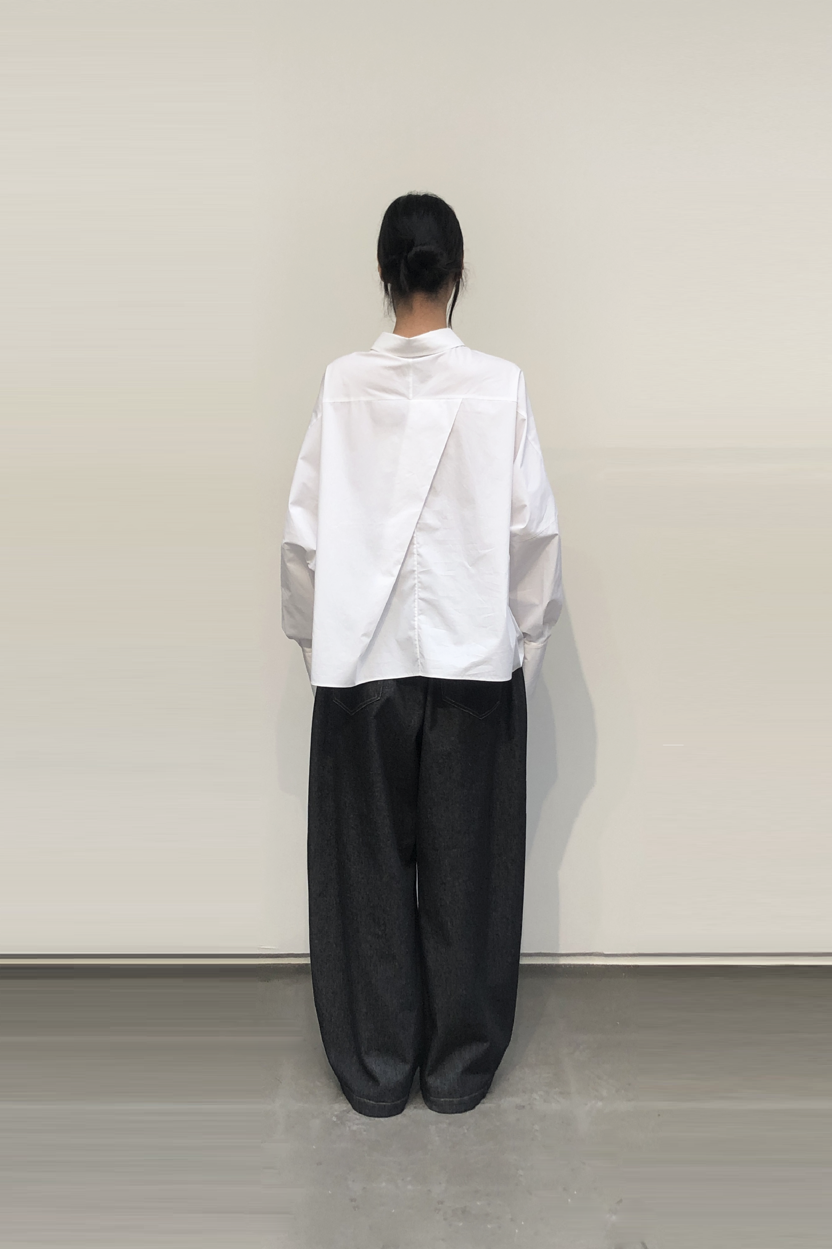 GAZE DE LIN BUTTON CLOSURE SHIRT