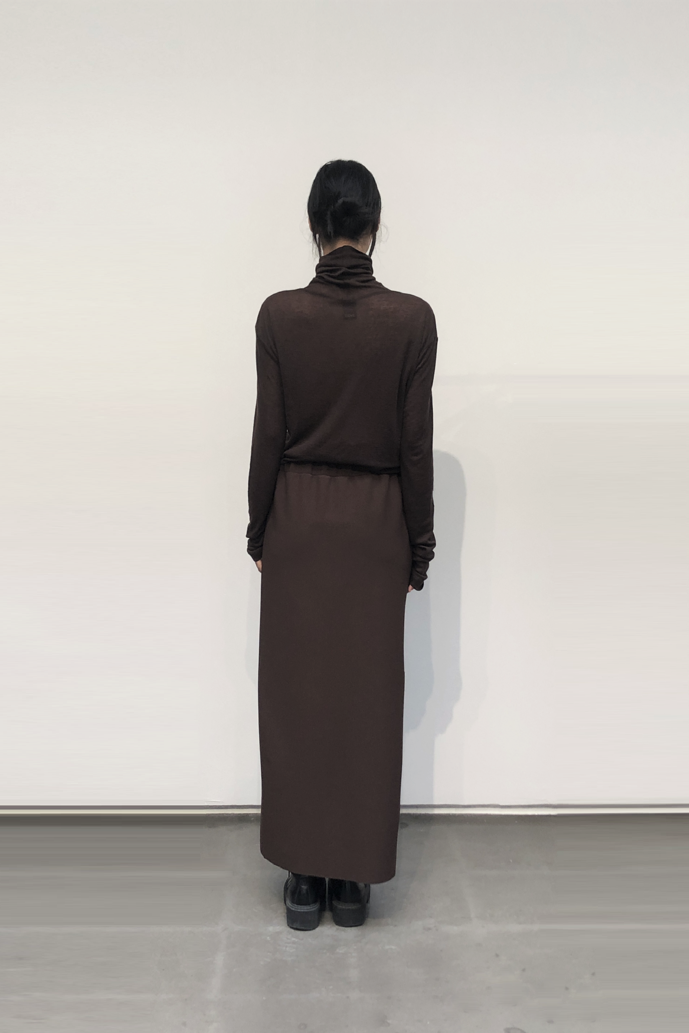 GAZE DE LIN ZIP UP SKIRT