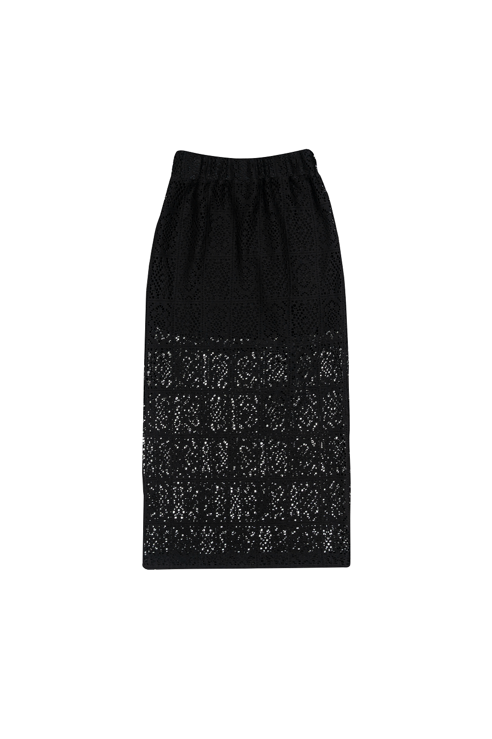 GAZE DE LIN SQUARE PATTERNLACE SHIRT - BEYMEN