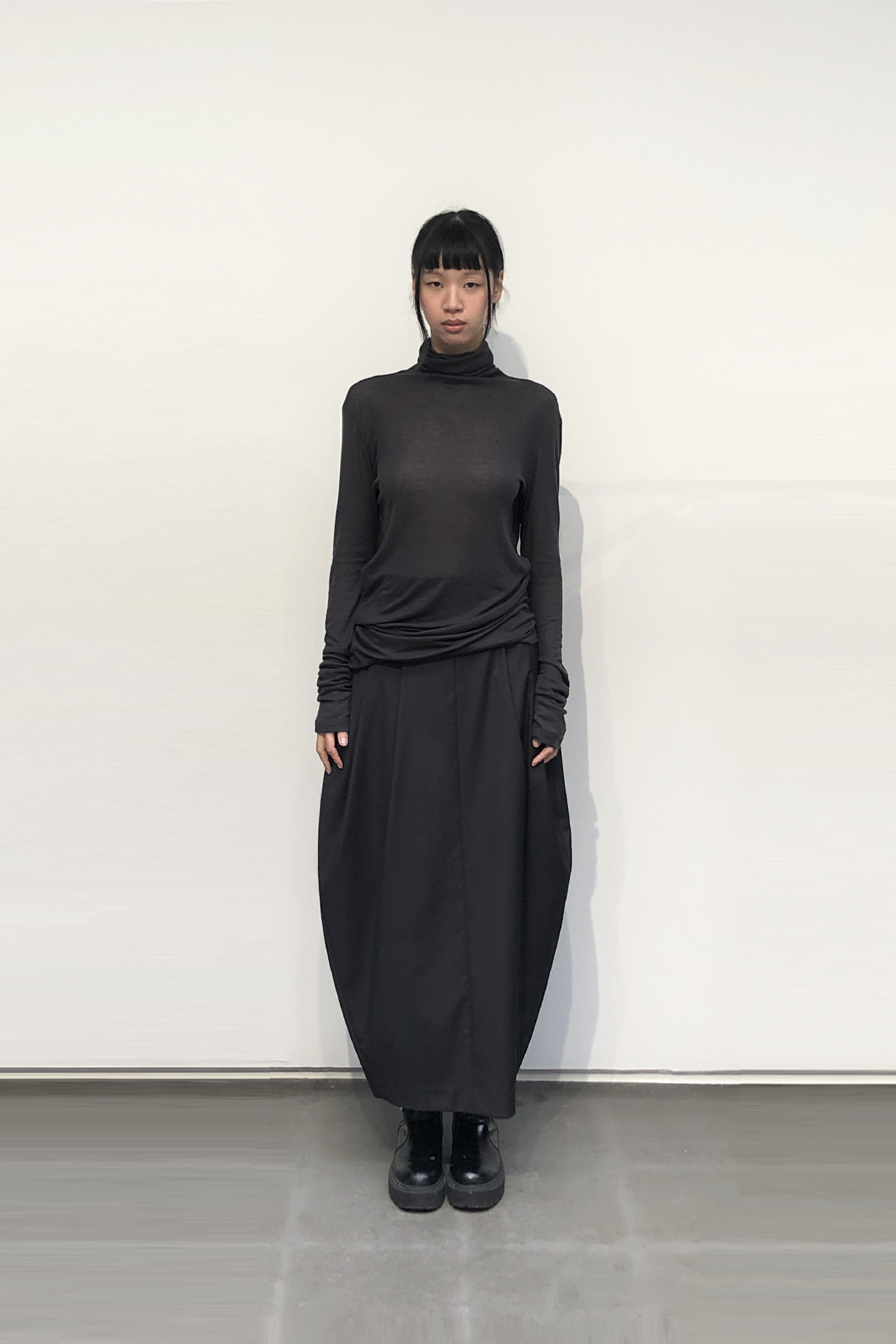 GAZE DE LIN TR BARREL MAXI SKIRT