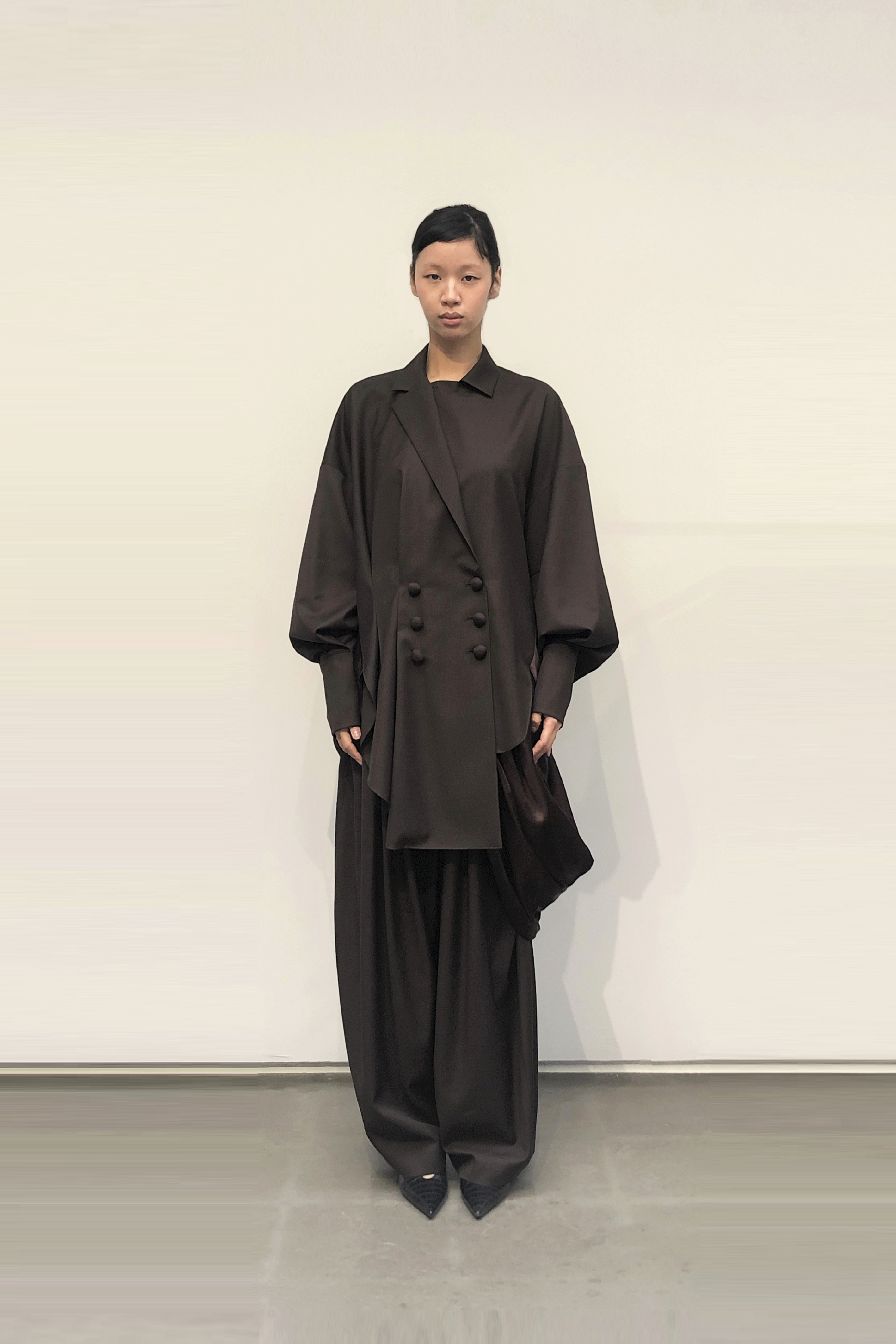 GAZE DE LIN JACKET WITH BACK SHIRT