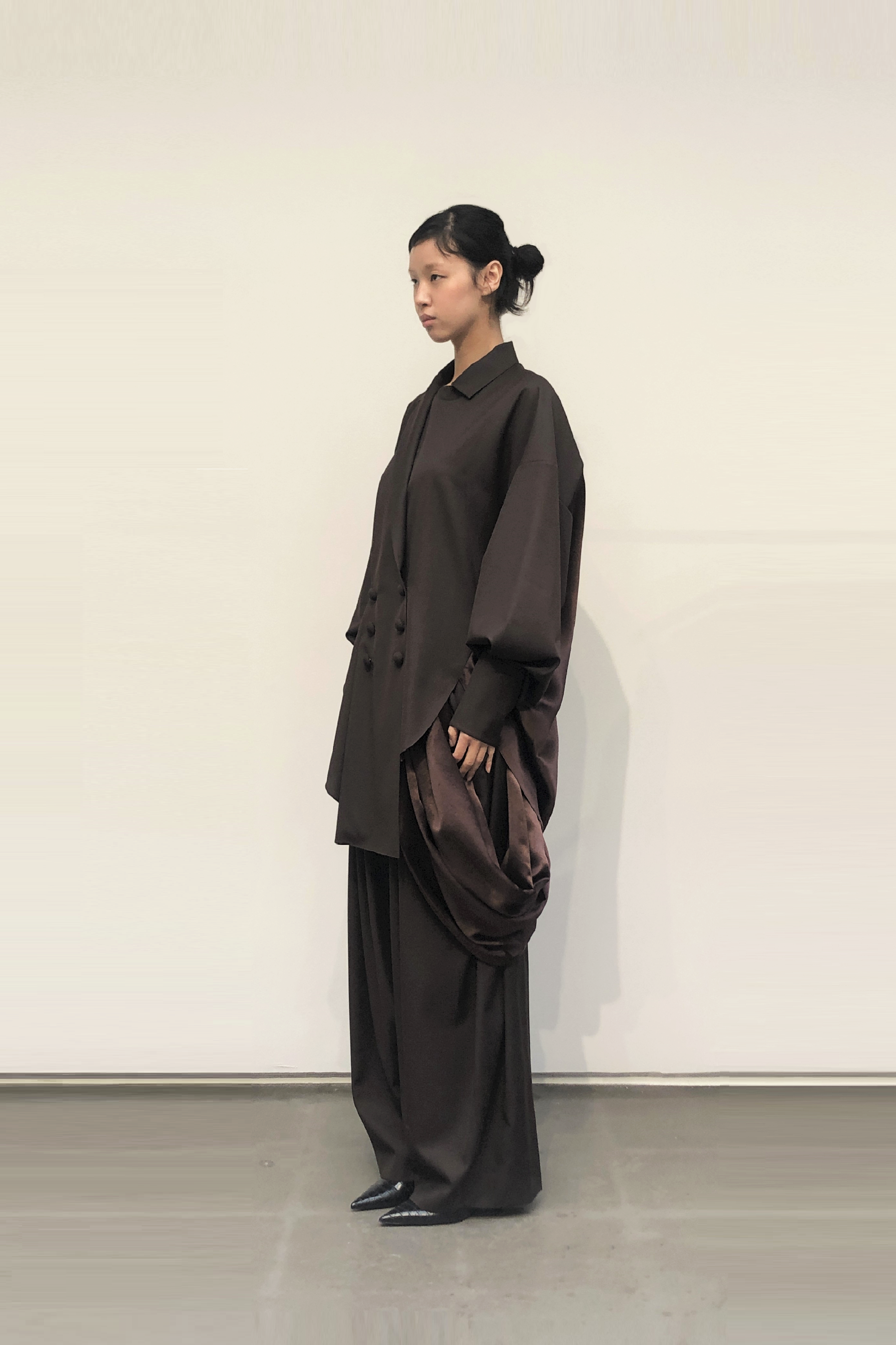 GAZE DE LIN JACKET WITH BACK SHIRT