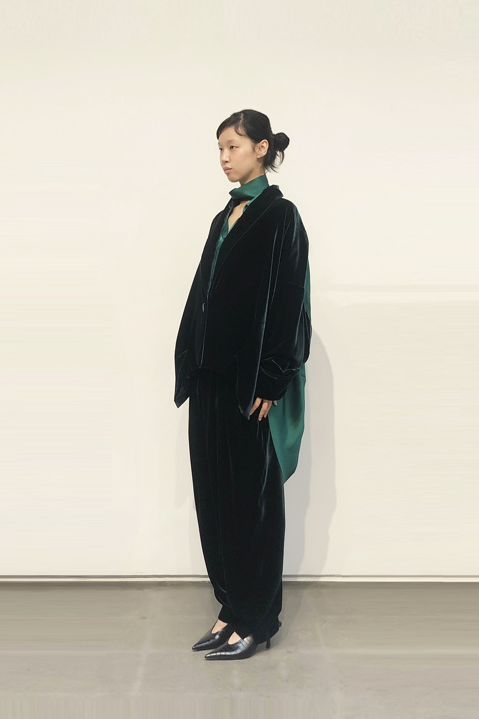 GAZE DE LIN MIX SHAWL COLLAR JACKET