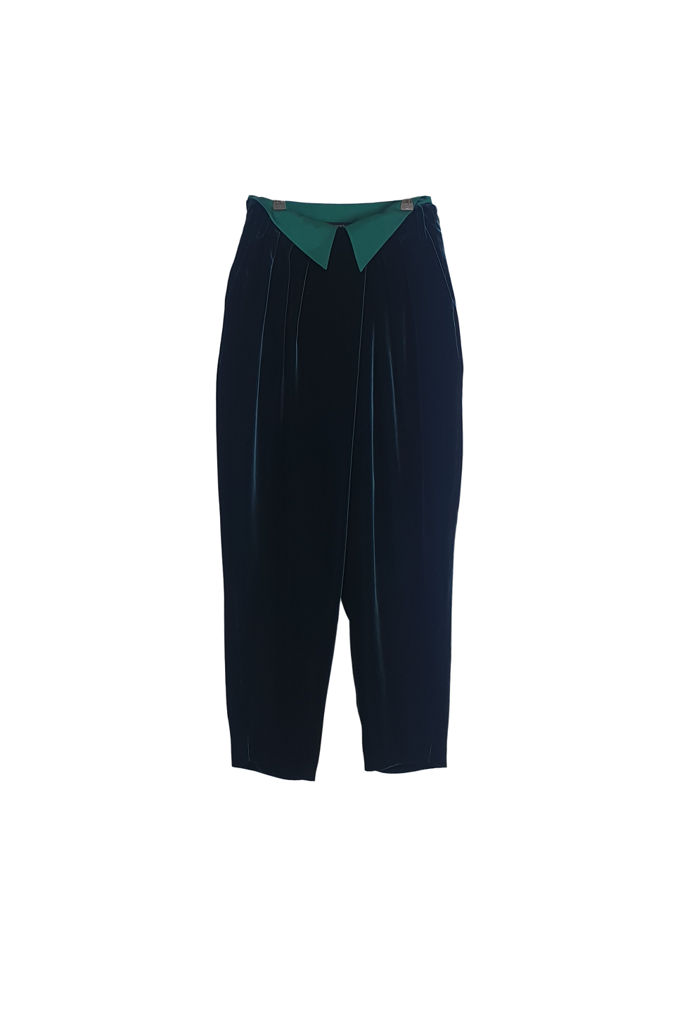 GAZE DE LIN TUCK PANTS WITH MIXED