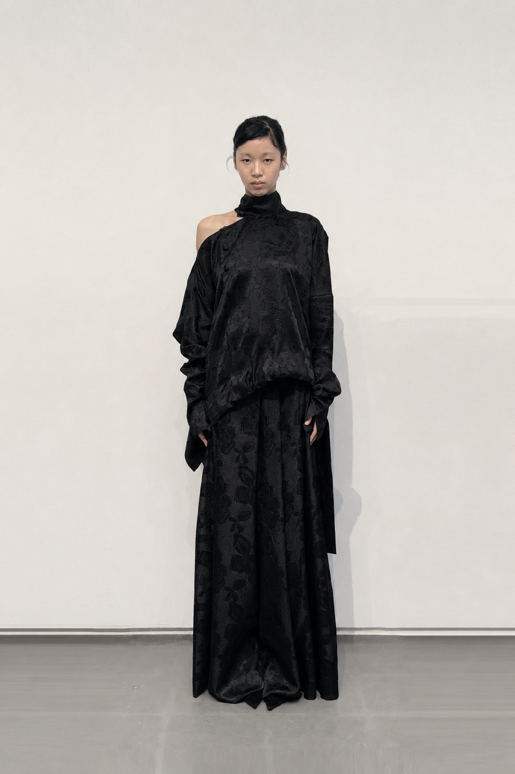 GAZE DE LIN HIGH-WAIST WIDE PANTS