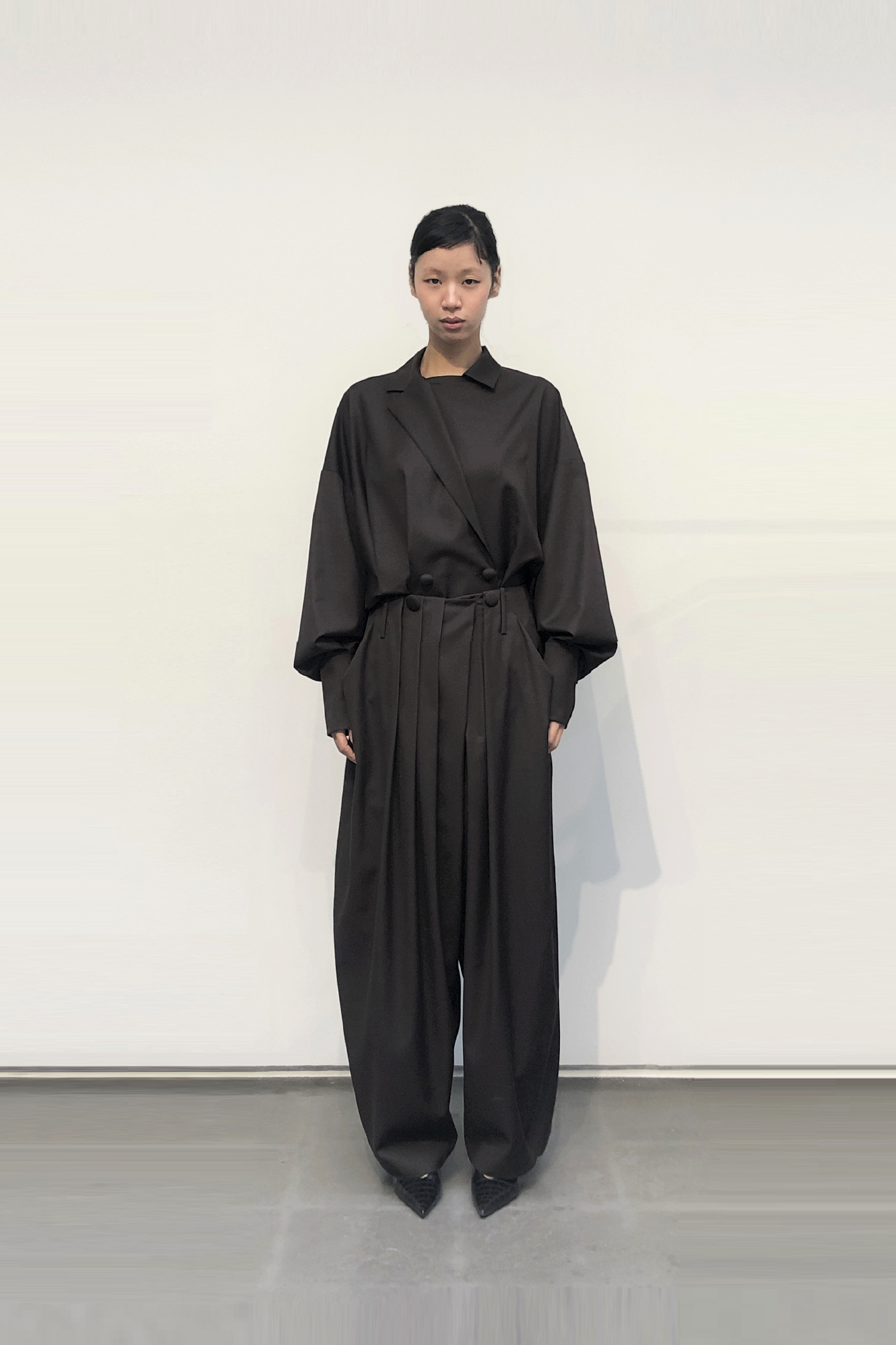 GAZE DE LIN WOOL VOLUME PANTS