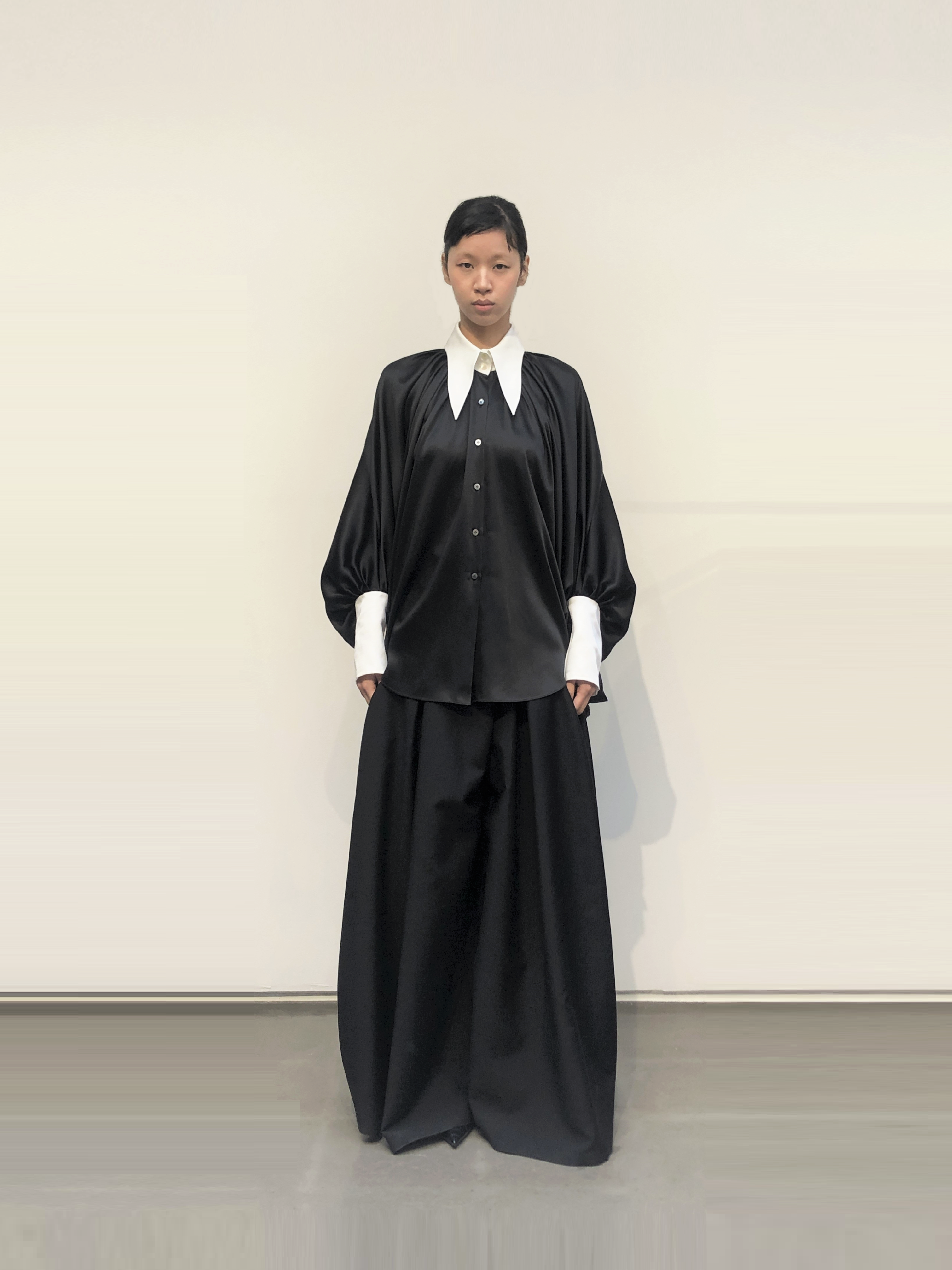 GAZE DE LIN BATWING SHIRT DRESS