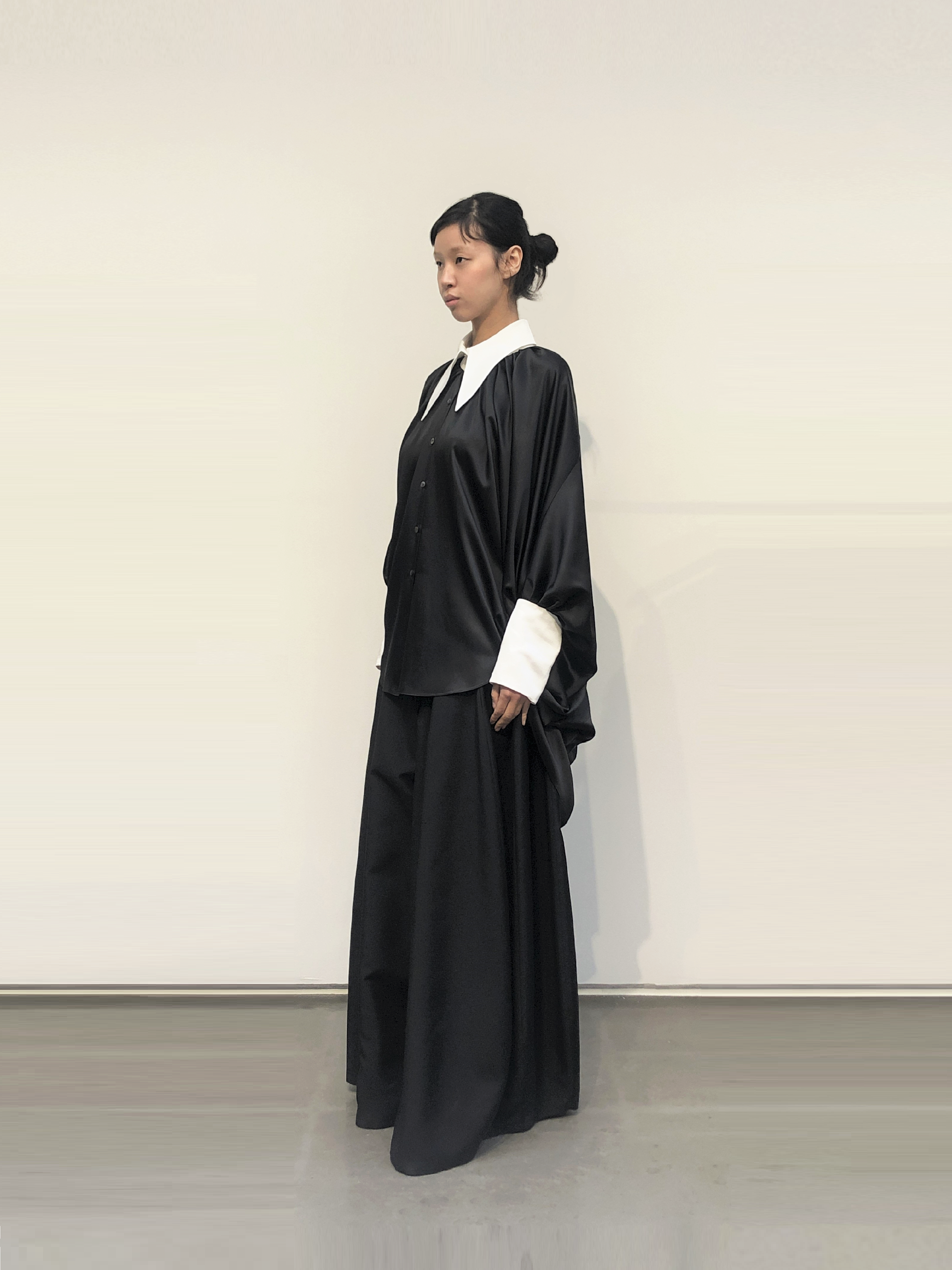 GAZE DE LIN BATWING SHIRT DRESS