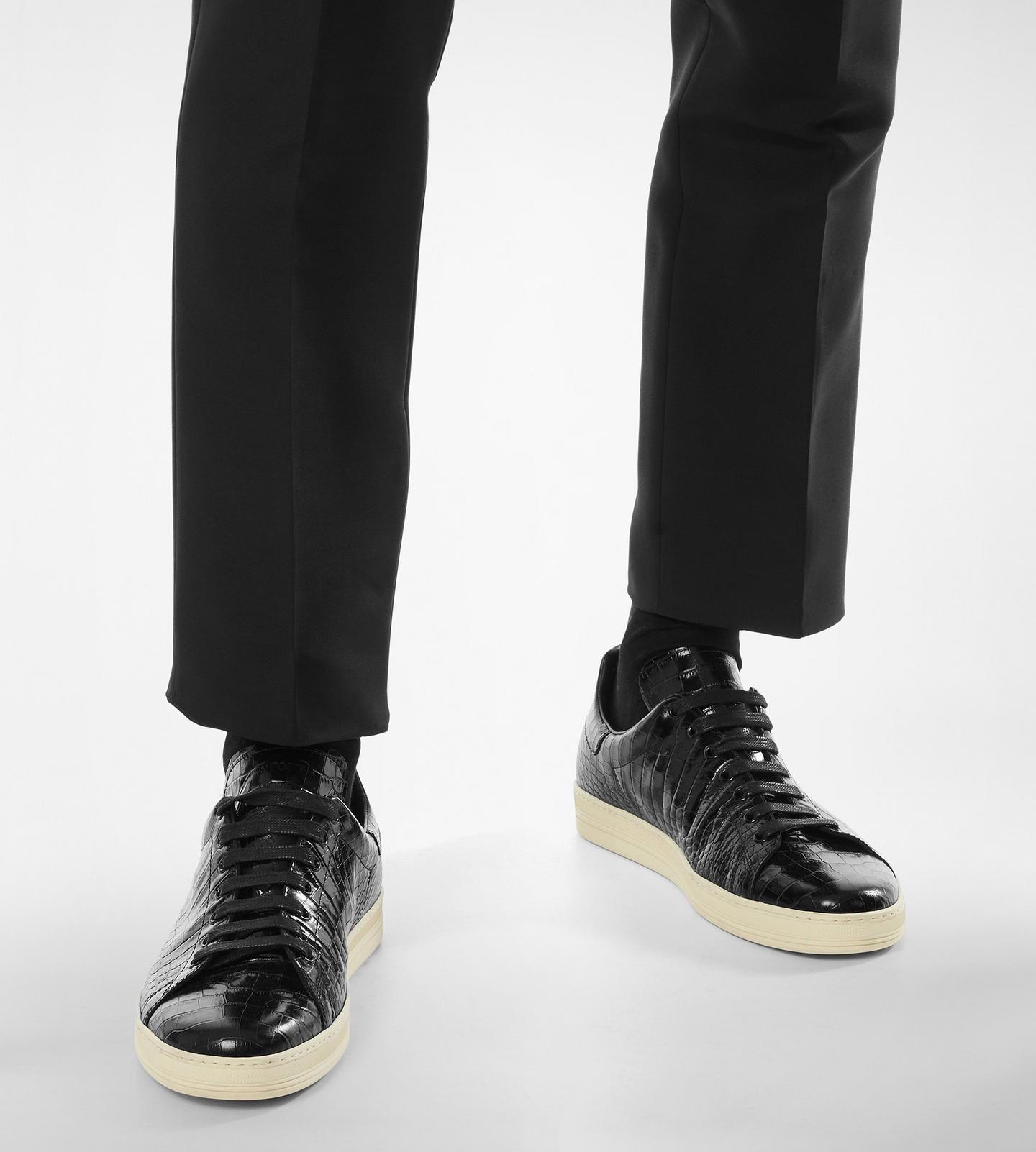 TOM FORD PRINTED CROC SNEAKER LOW TOP - BEYMEN