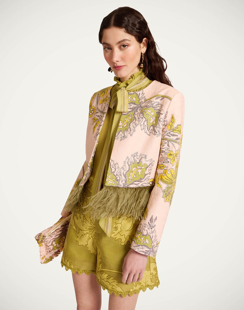 LA DOUBLEJ BIJOUX JACKET WITH FEATHERS - BEYMEN