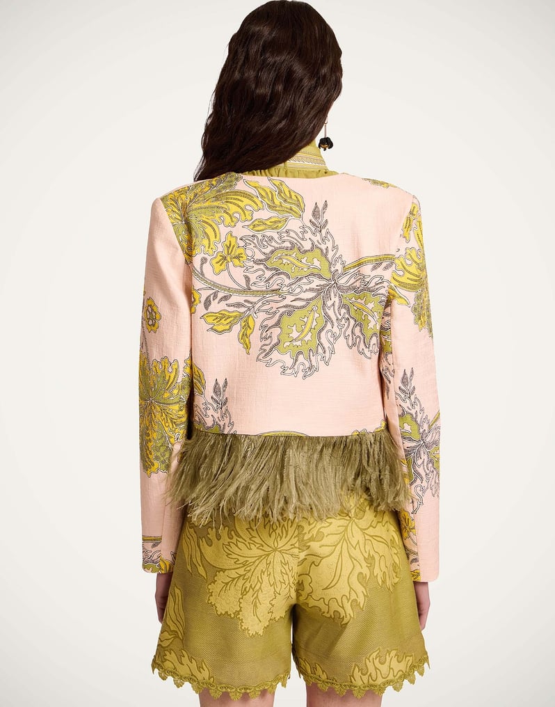 LA DOUBLEJ BIJOUX JACKET WITH FEATHERS - BEYMEN
