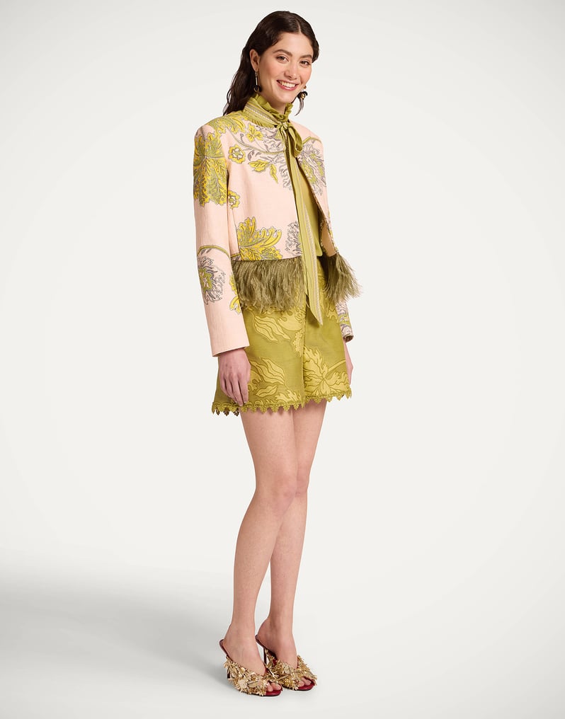 LA DOUBLEJ BIJOUX JACKET WITH FEATHERS - BEYMEN