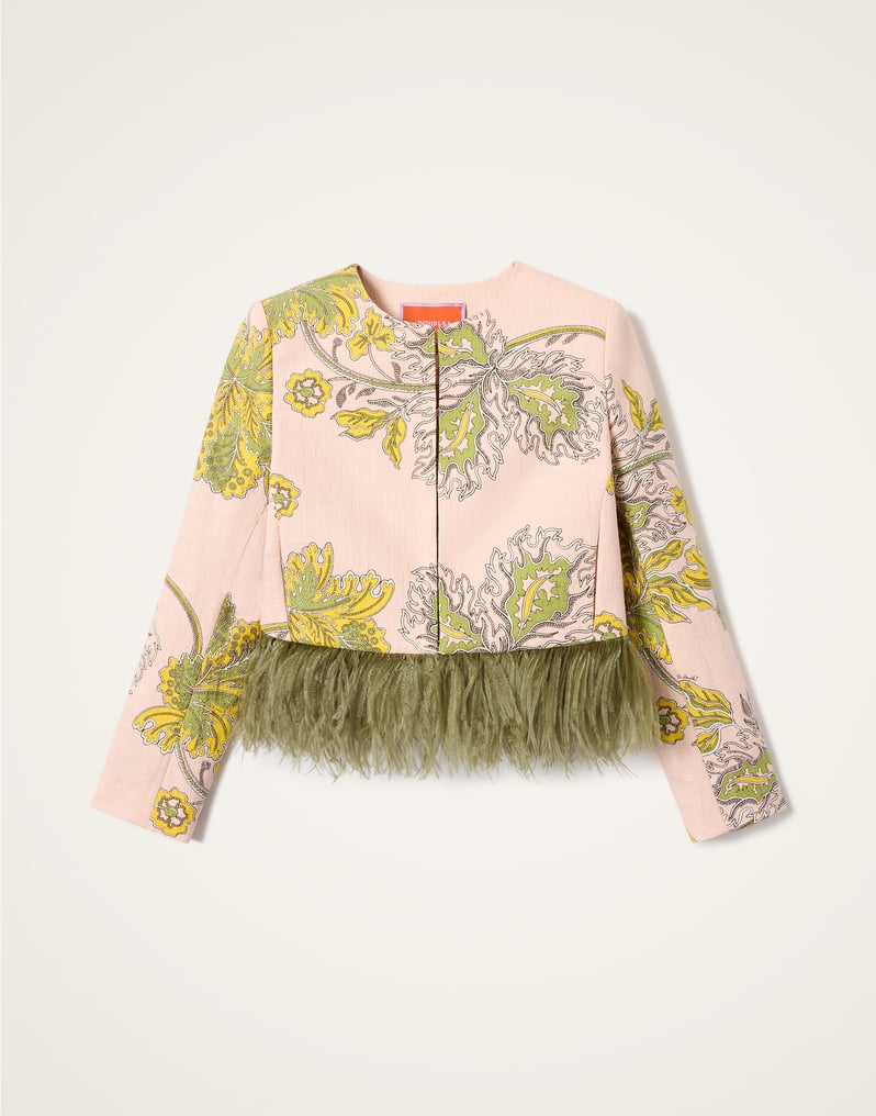 LA DOUBLEJ BIJOUX JACKET WITH FEATHERS - BEYMEN