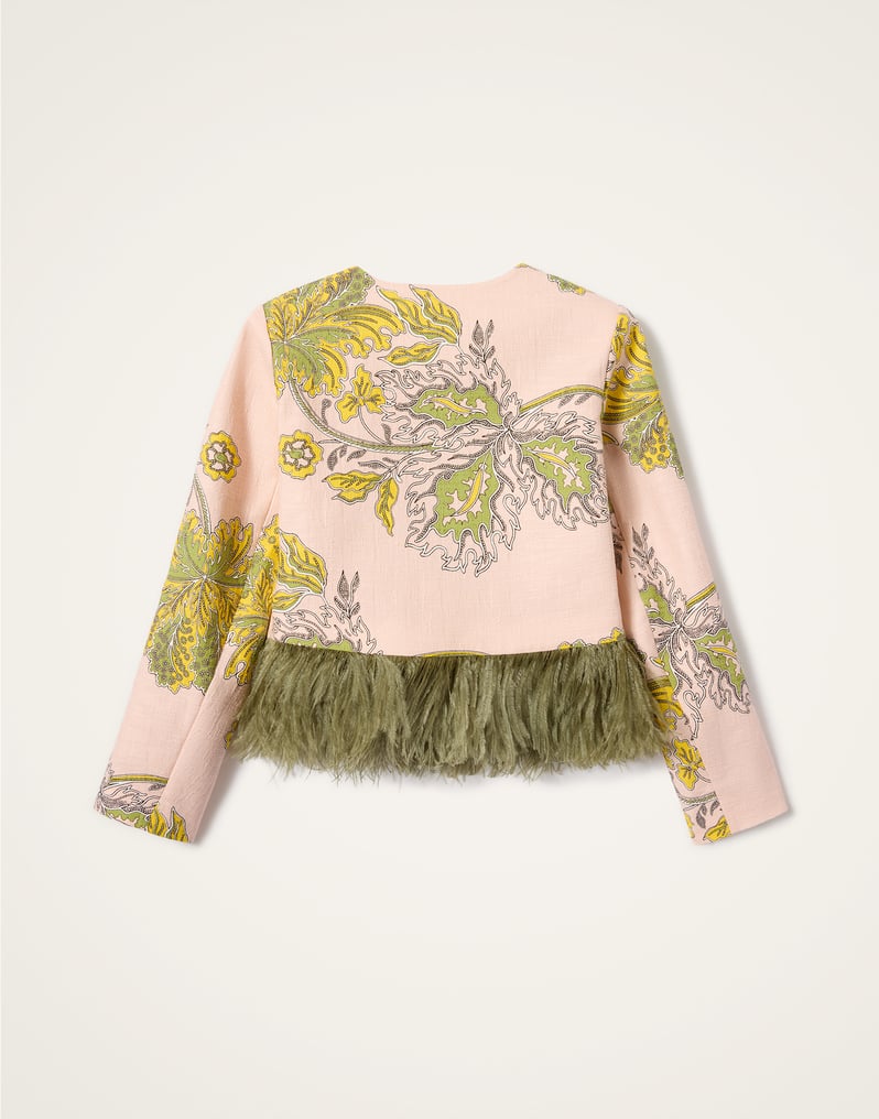 LA DOUBLEJ BIJOUX JACKET WITH FEATHERS - BEYMEN