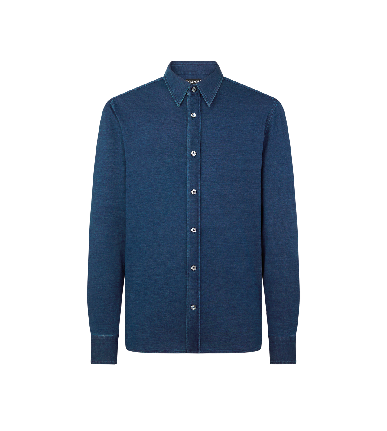 TOM FORD COTTON INDIGO SHIRT - BEYMEN