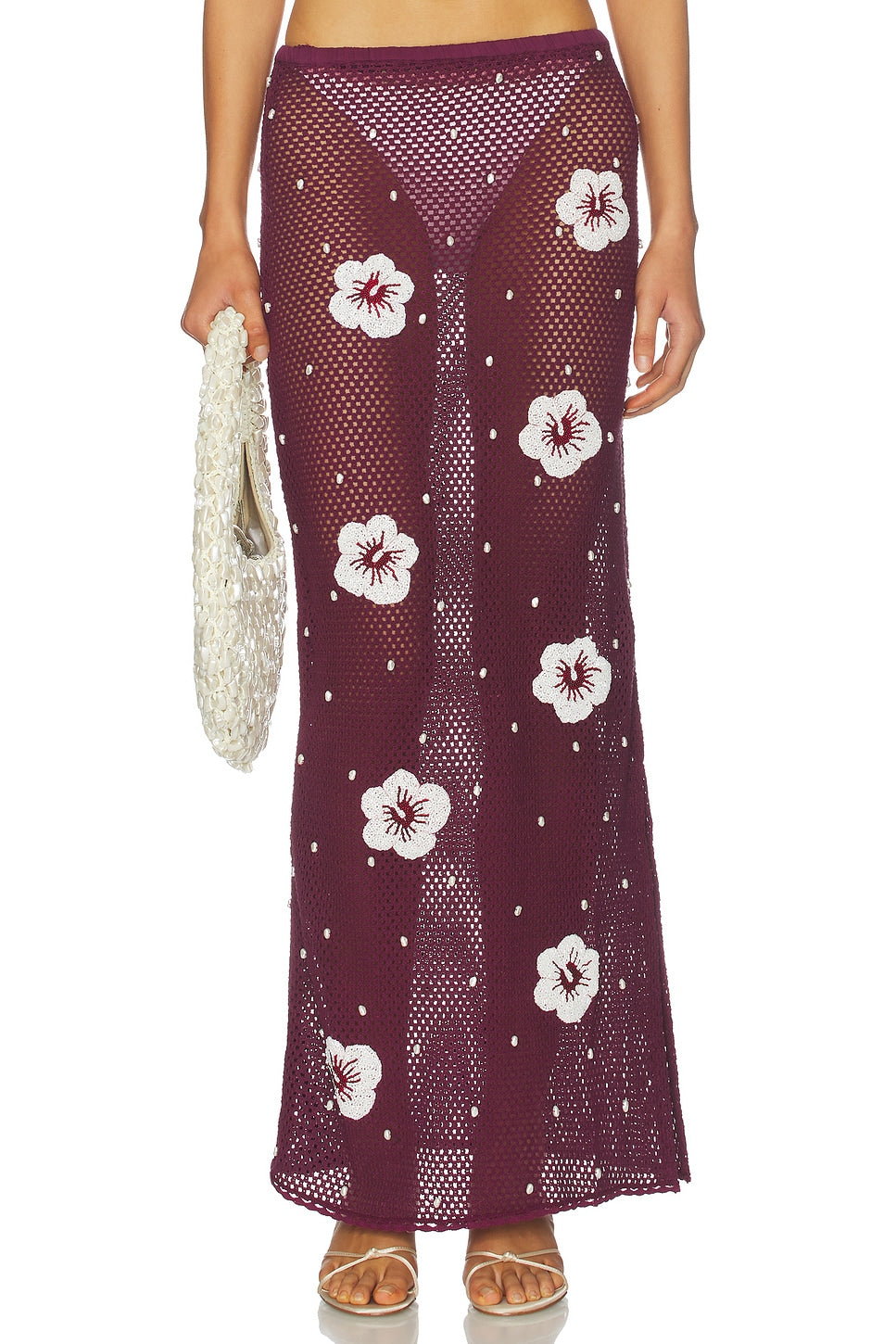 LESLIE AMON TREASURE HIBISCUS SKIRT - BEYMEN